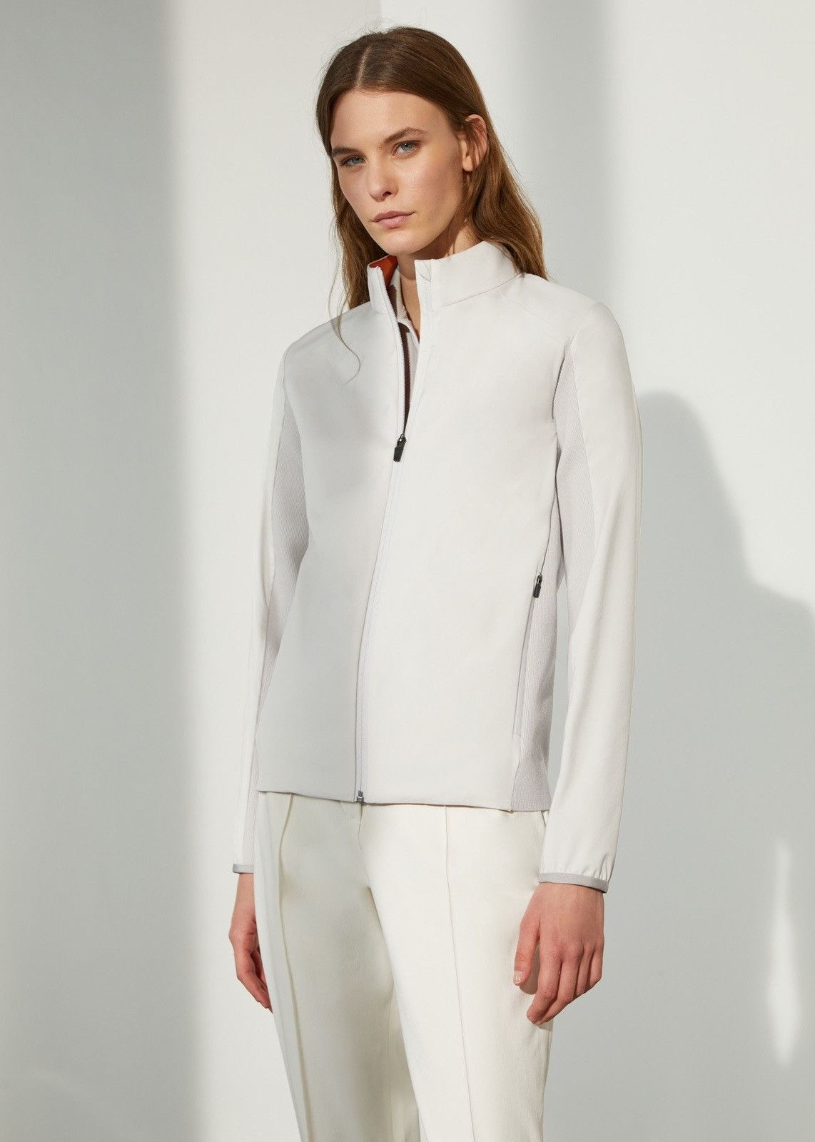 Loro Piana o1srvl11e0924 Wind Stretch Storm Rain Jacket in White Size XL / US 12-14 / IT 48-50 - 3 Thumbnail