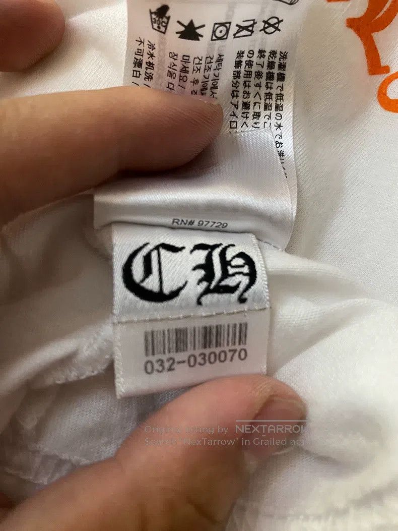Chrome Hearts CHROME HEARTS Size M Orange three-cross short sleeve Size US M / EU 48-50 / 2 - 5 Thumbnail