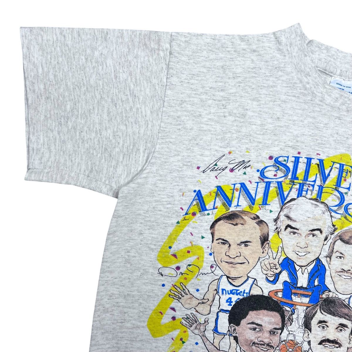 NBA × Salem Sportswear × Vintage Vintage 1990s NBA Denver Nuggets Salem Sportswear Tee Size US M / EU 48-50 / 2 - 7 Thumbnail