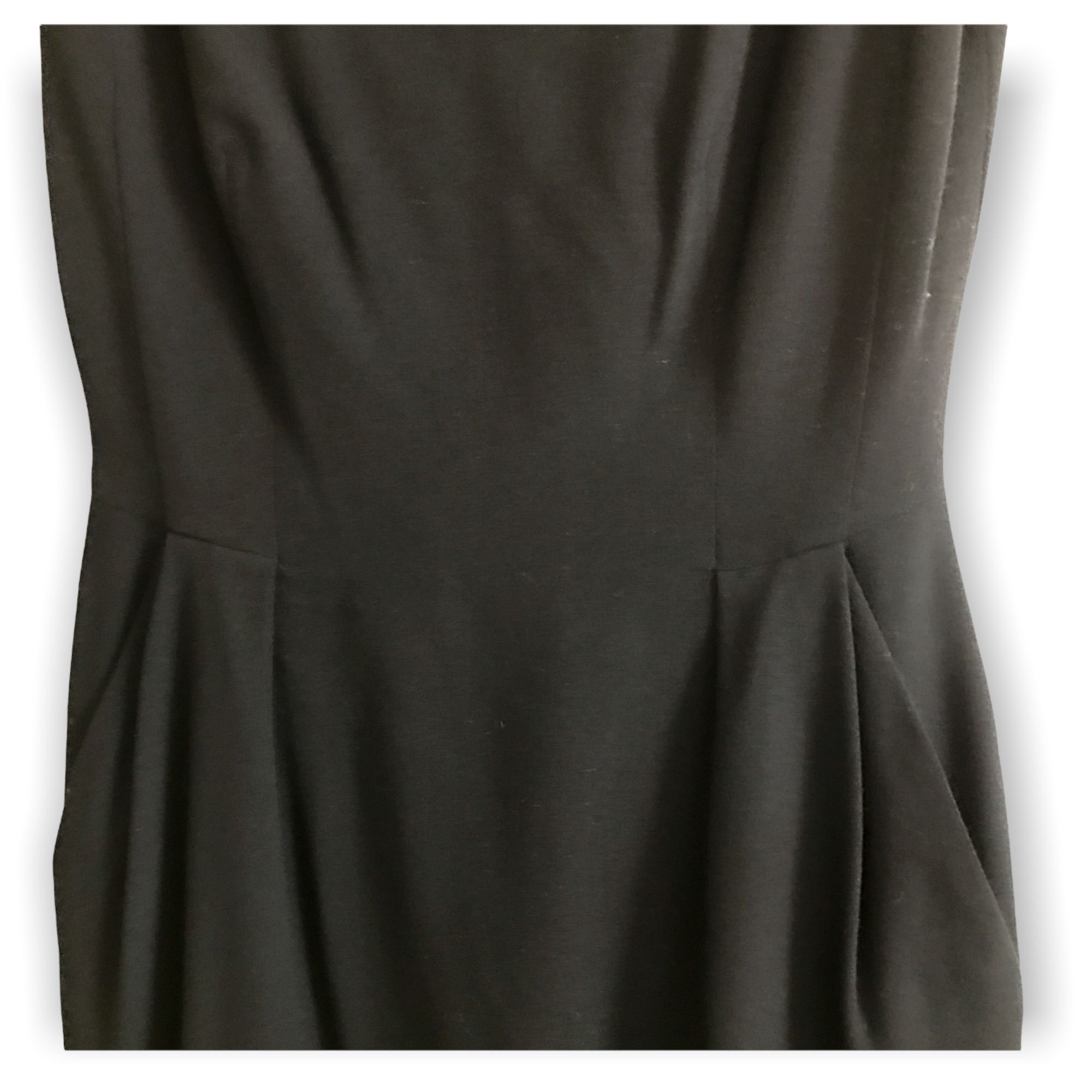 Donna Karan Vintage Donna Karan Black Wool Dress Size 4 Sleeveless USA M Size S / US 4 / IT 40 - 11 Thumbnail