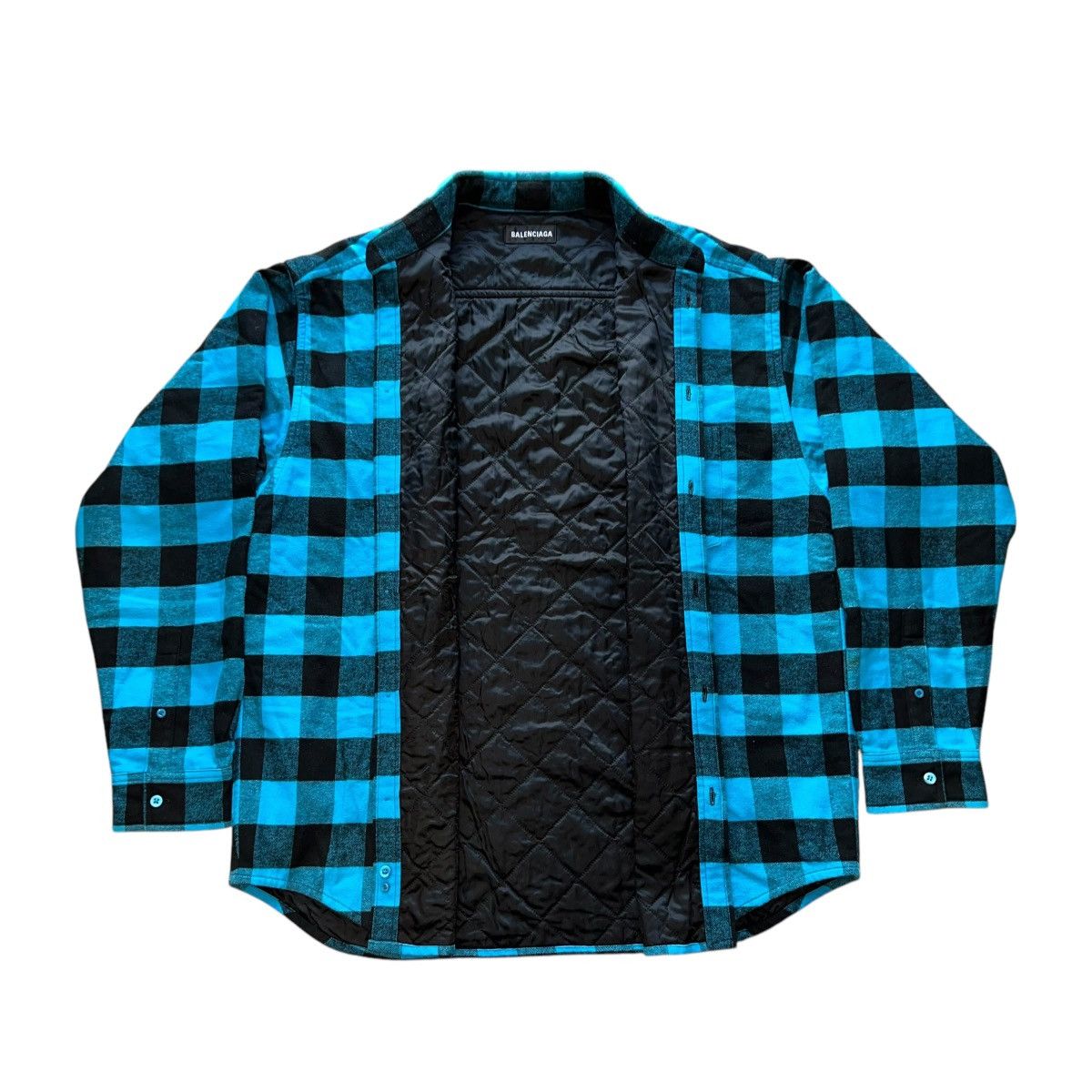 Balenciaga BALENCIAGA 2021AW flannel padded shirts jacket Size US S / EU 44-46 / 1 - 3 Thumbnail