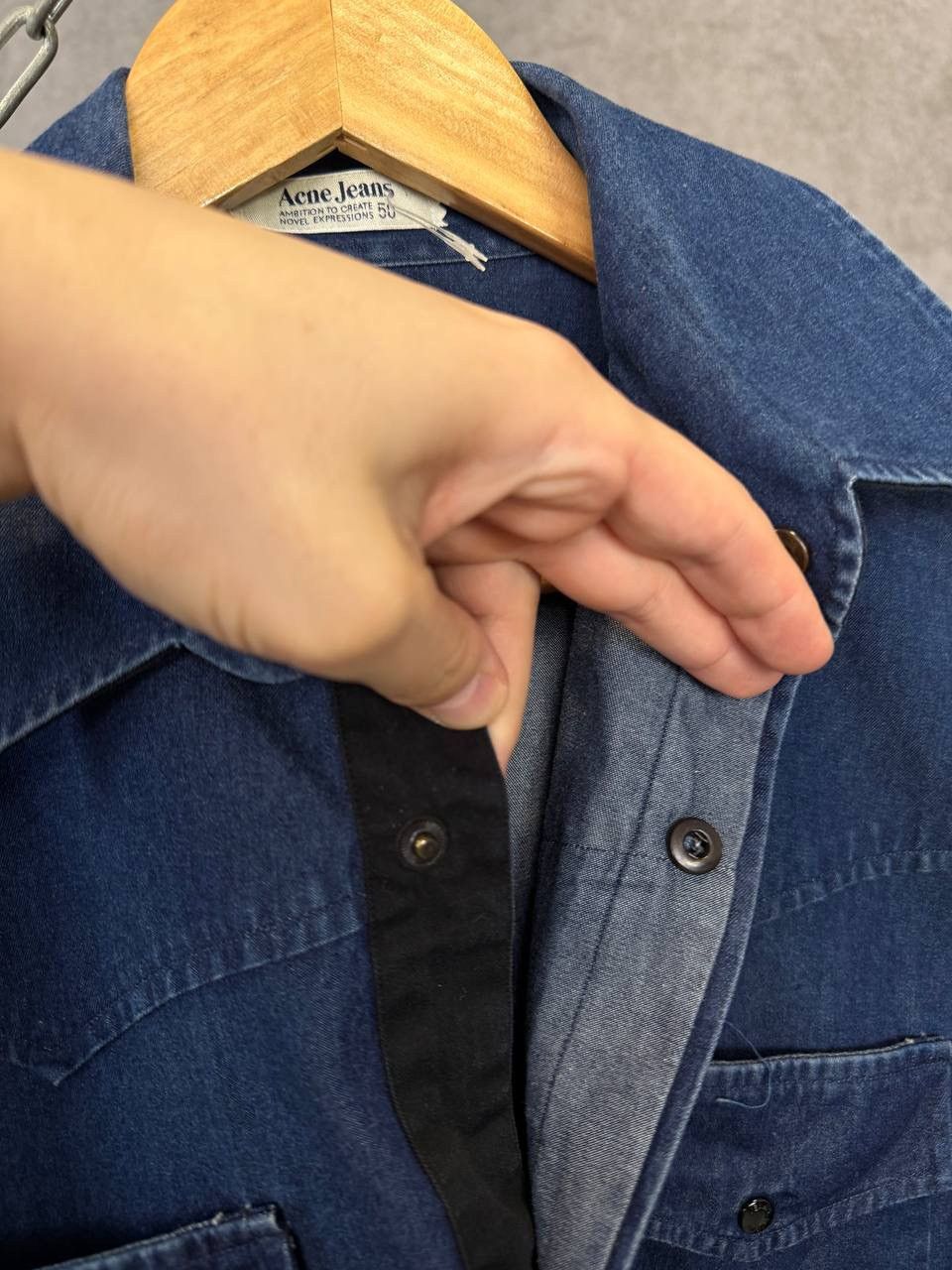 Acne Studios Acne Jeans double pocket shirt Size US S / EU 44-46 / 1 - 5 Thumbnail
