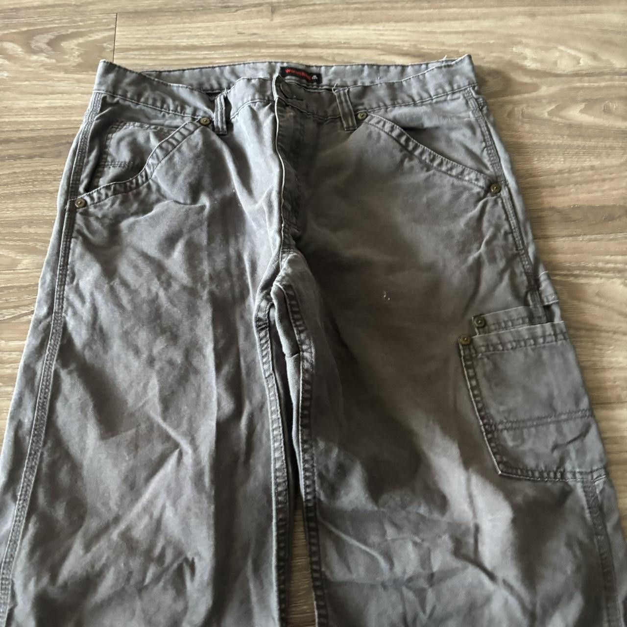 Vintage Crazy Vintage Y2K/2000s Grunge Faded Grey Workwear Skater Carpenter Pants! 34x32 Size US 34 / EU 50 - 5 Thumbnail