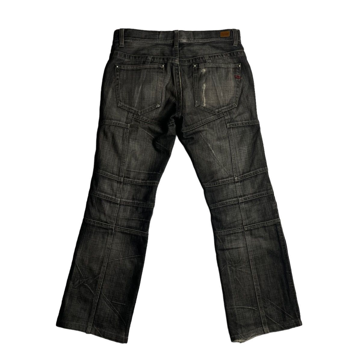 If Six Was Nine 🇯🇵 VINTAGE NICOLE CLUB FOR MEN PATCHWORK DENIM PANTS Size US 30 / EU 46 - 2 Thumbnail