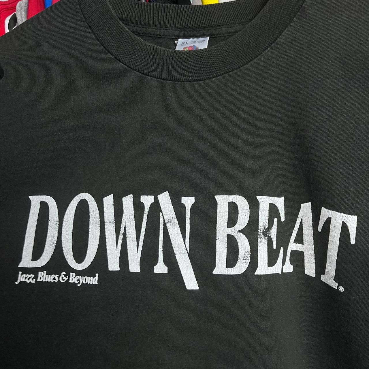 Vintage 90s DOWN BEAT Jazz Blues & Beyond Charlie Parker Tshirt Size US XL / EU 56 / 4 - 6 Thumbnail