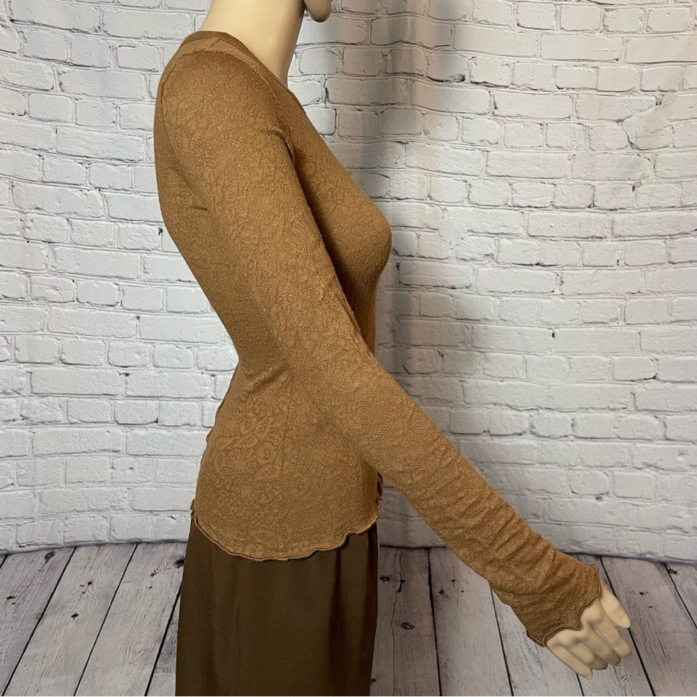 Rag & Bone NWT New $175 Rag & Bone Gemma Jacquard Long Sleeve Brown To Size XXS / US 00 / IT 34 - 3 Thumbnail