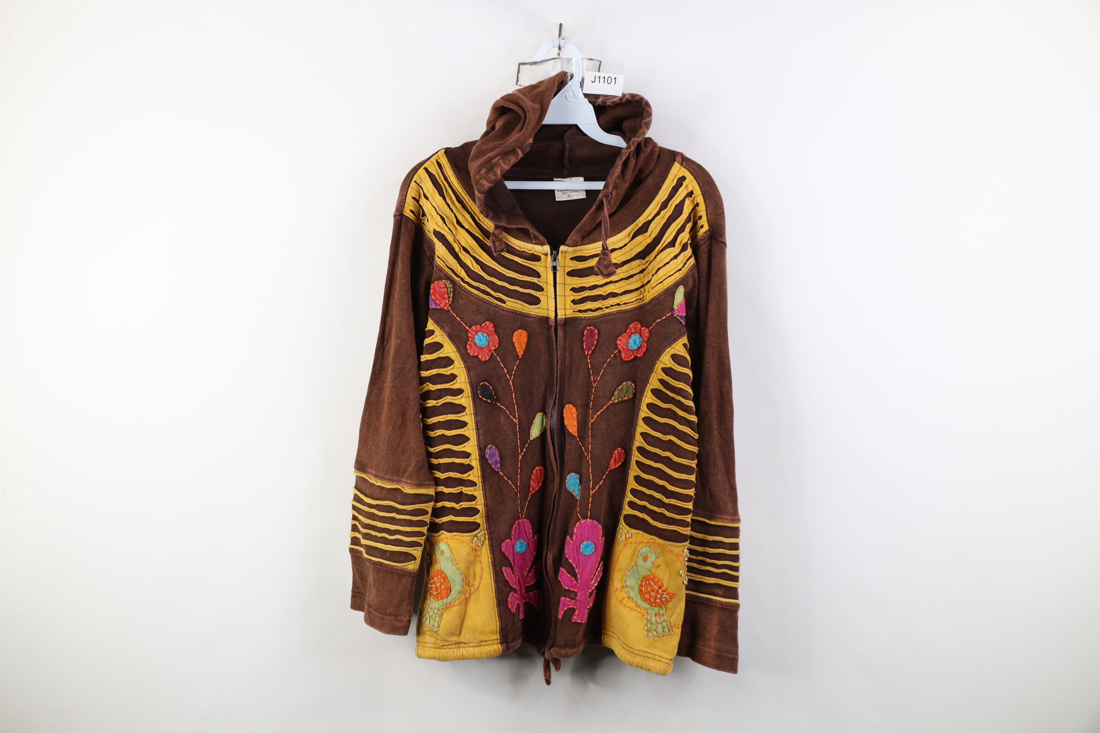 Vintage Vintage 90s Y2K Streetwear Babydoll Fairy Art Zip Hoodie Size S / US 4 / IT 40 - 1 Thumbnail