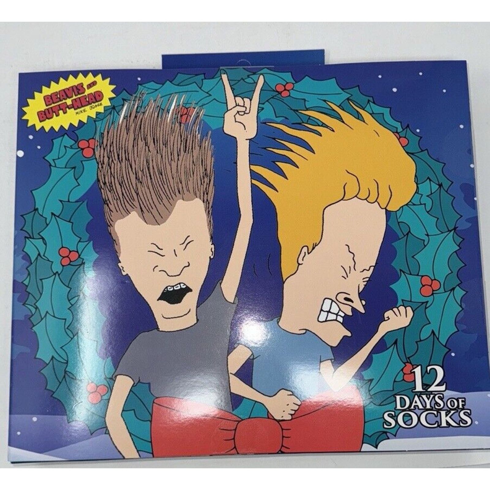 Mtv BEAVIS and BUTT-HEAD SOCKS 12 DAYS OF SOCKS Christmas Size ONE SIZE - 2 Thumbnail