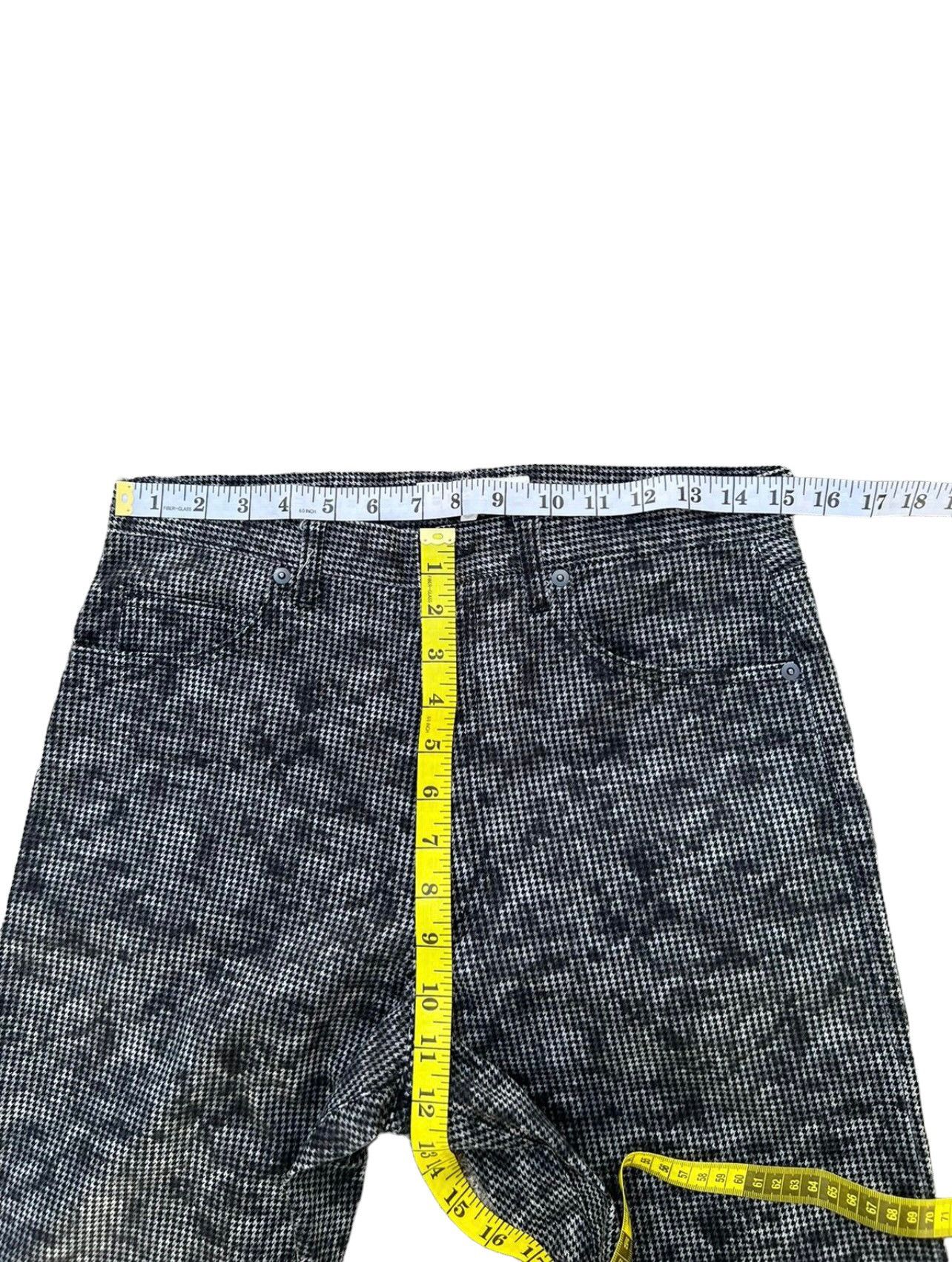 Vintage KROFOFRO Japan Camo Houndstooth Striped Stretch Pant Size US 30 / EU 46 - 3 Thumbnail