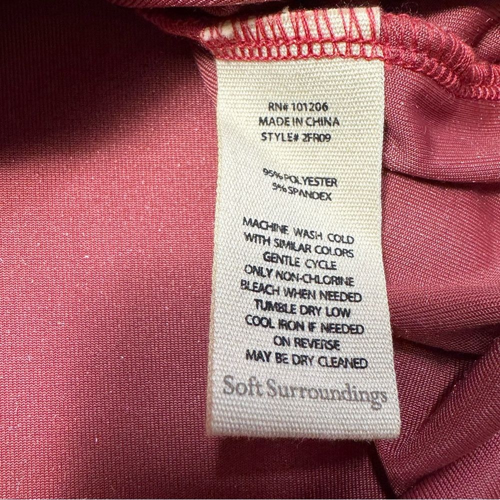 Soft Surroundings Soft Surroundings Red Velvet Button-Up Shirt Mixed Buttons Size M / US 6-8 / IT 42-44 - 8 Thumbnail