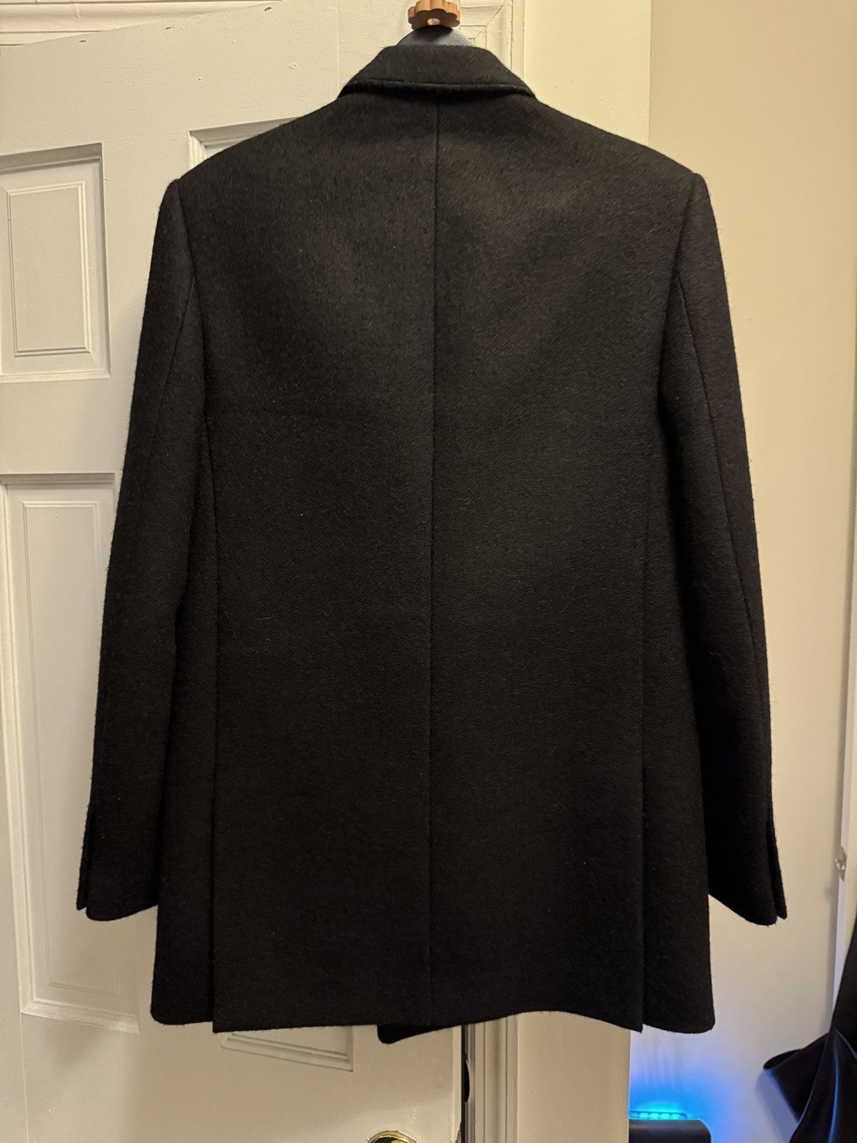 Saint Laurent Paris Wool mohair blend wide shoulder double breasted blazer Size 48R - 3 Thumbnail