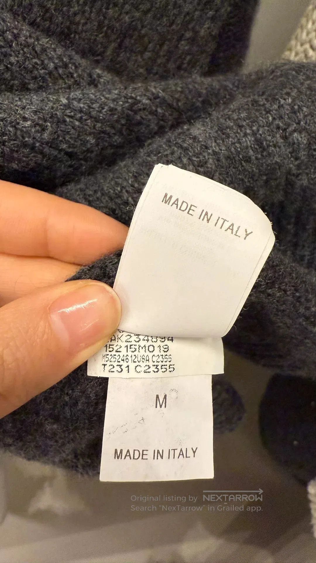 Brunello Cucinelli Brunello Cucinelli Gray Beaded Cashmere Sweater. Size US M / EU 48-50 / 2 - 7 Thumbnail