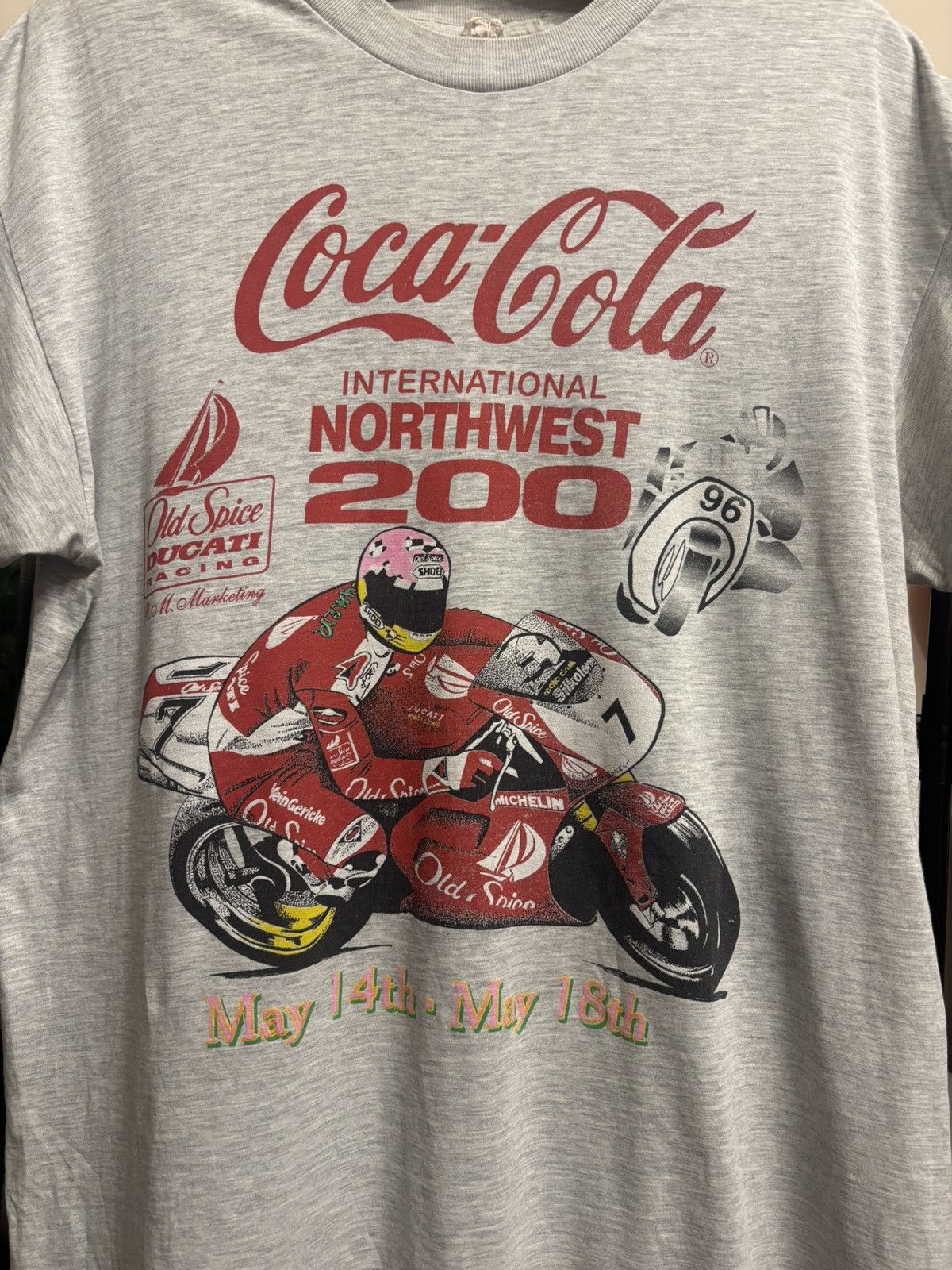 Vintage Vintage 1996 Distressed Coca-Cola Racing Double Sided Tee Size US L / EU 52-54 / 3 - 3 Thumbnail