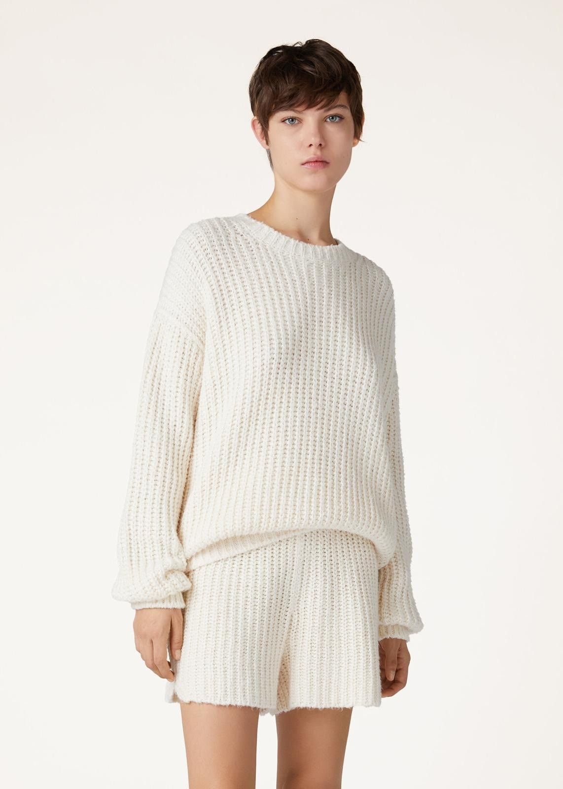 Loro Piana o1srvl11e0425 FAN6406 Cocooning Crewneck Sweater in White Size M / US 6-8 / IT 42-44 - 5 Thumbnail