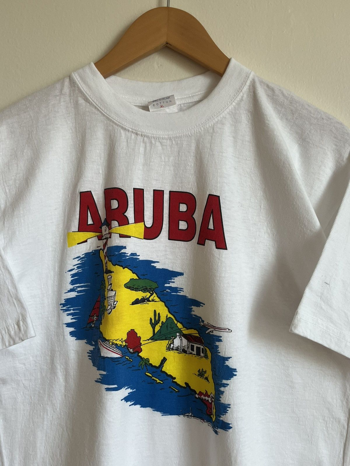 Vintage Vintage 90’s Aruba Caribbean Sea T-Shirt Size US XL / EU 56 / 4 - 2 Thumbnail
