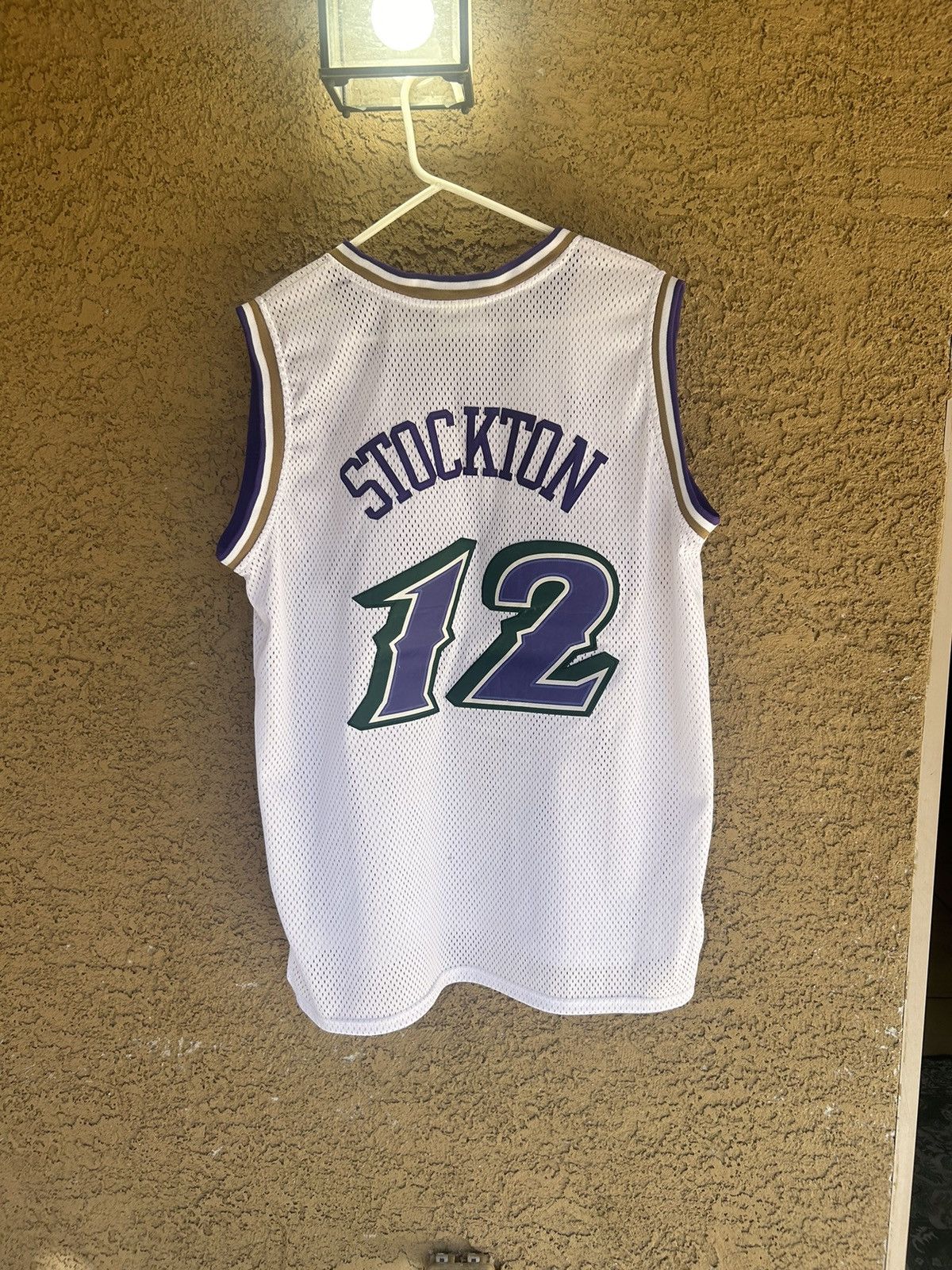 Adidas × NBA × Vintage Vintage Utah Jazz John Stockton Adidas Jersey Size US XL / EU 56 / 4 - 4 Thumbnail
