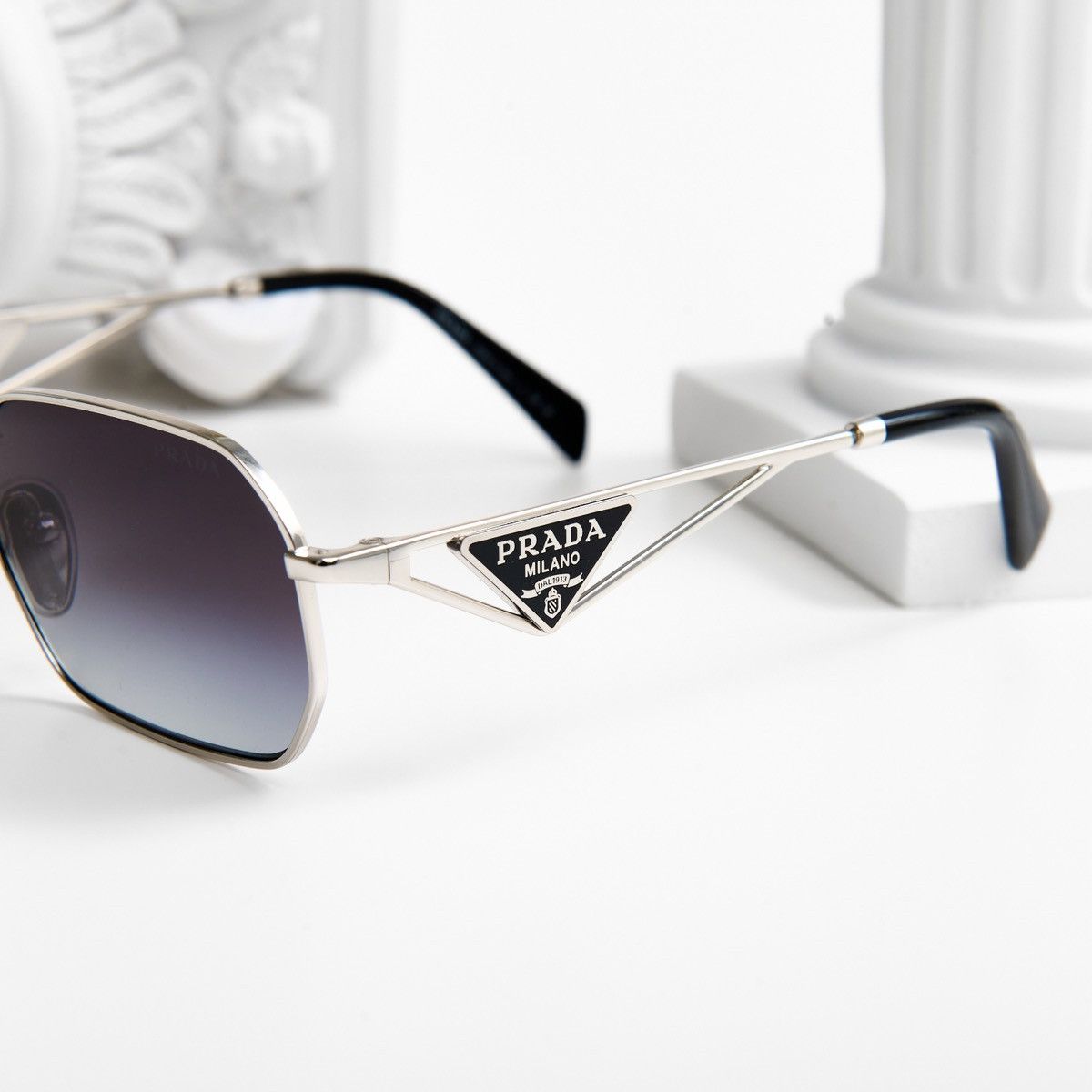Prada PRADA 0PR A51S 1BC90A SUNGLASSES Size ONE SIZE - 3 Thumbnail