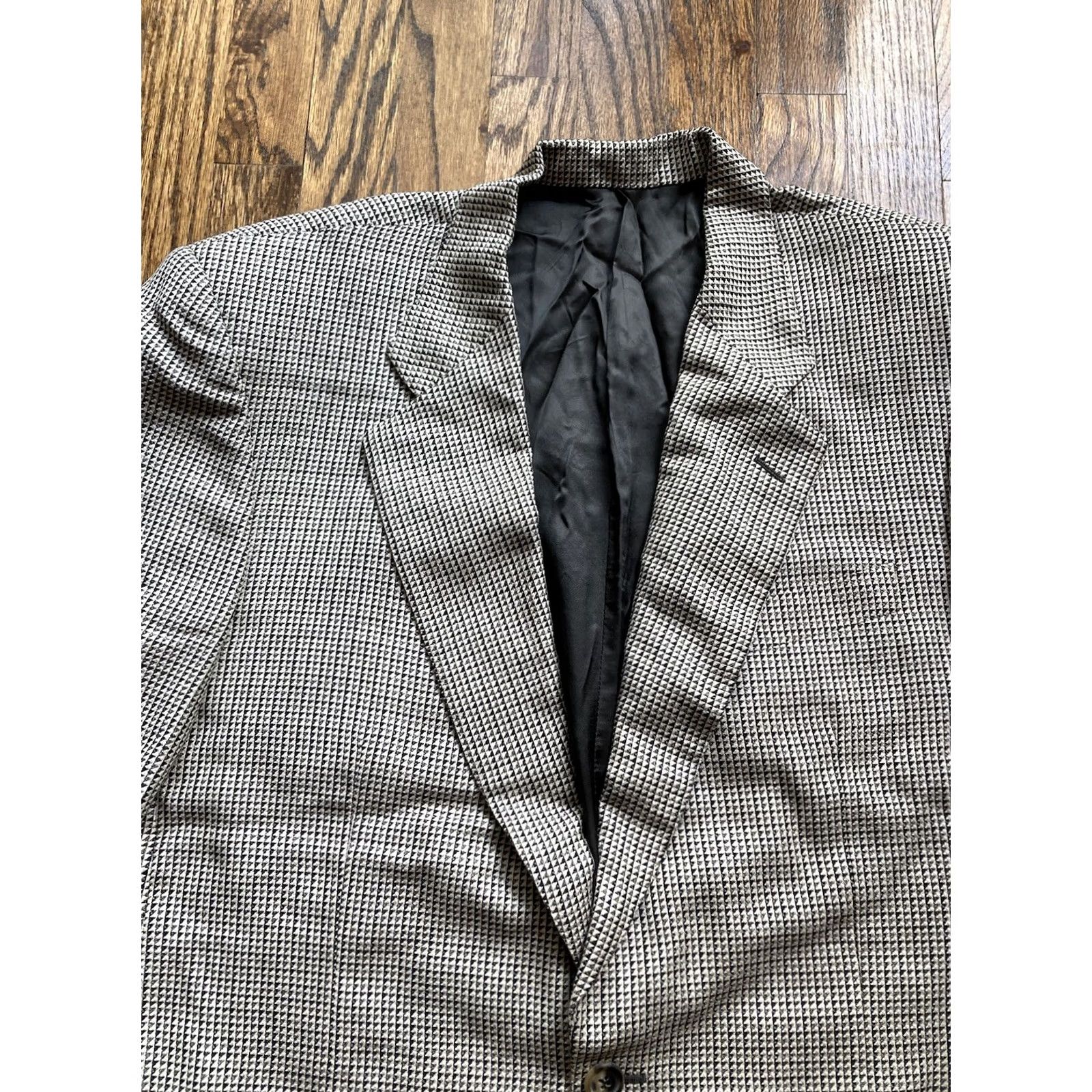 Zanella Zanella Blazer Mens Two-Button Single-Breasted Wool Silk Gray 44 Jacket Quality Sport Coat Vintage? No Size 44R - 4 Thumbnail