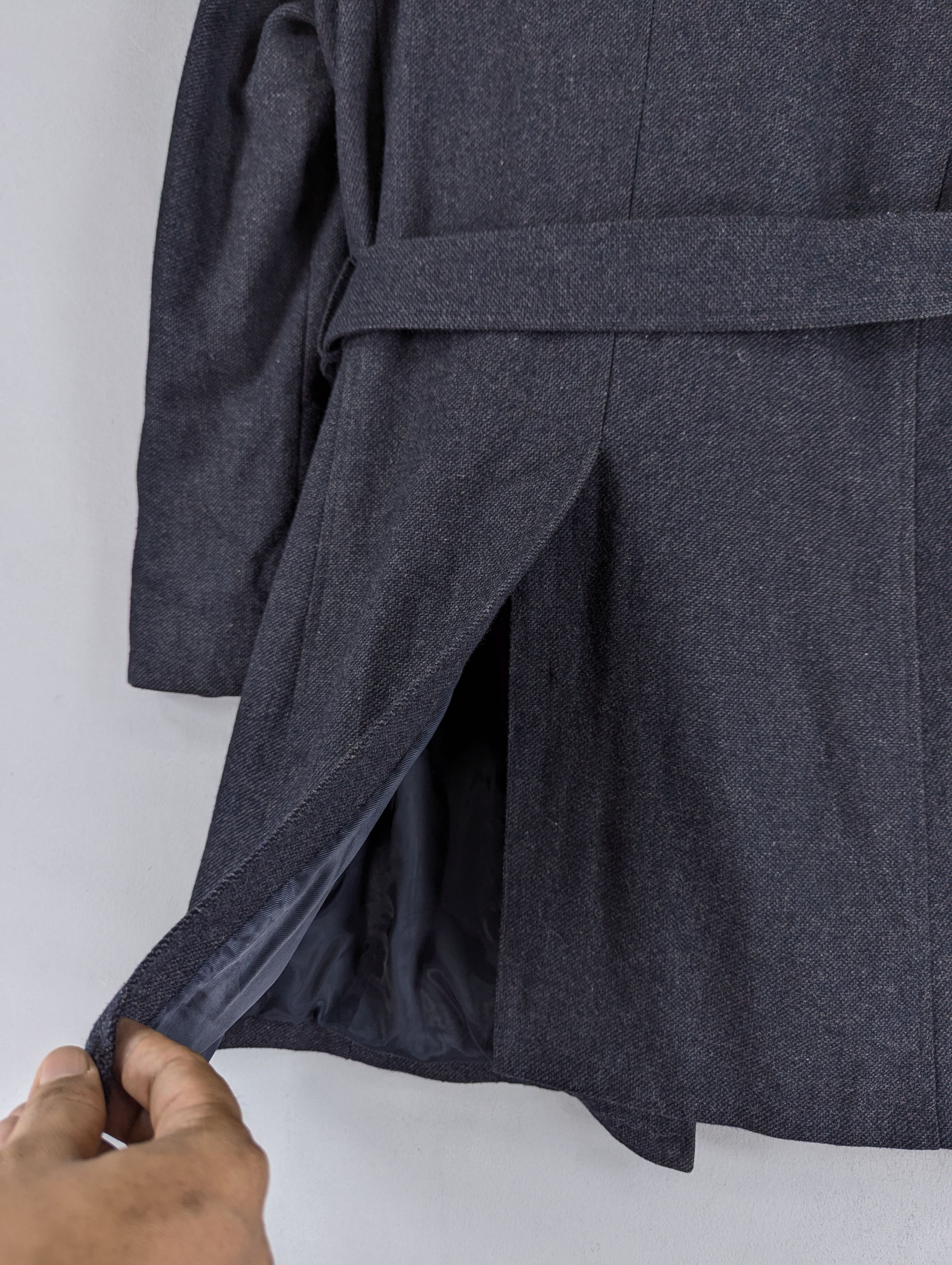 Tornado Mart JapaneseBrand Tornado Mart Wool Twill Drape Coat With Belted Size M / US 6-8 / IT 42-44 - 15 Thumbnail