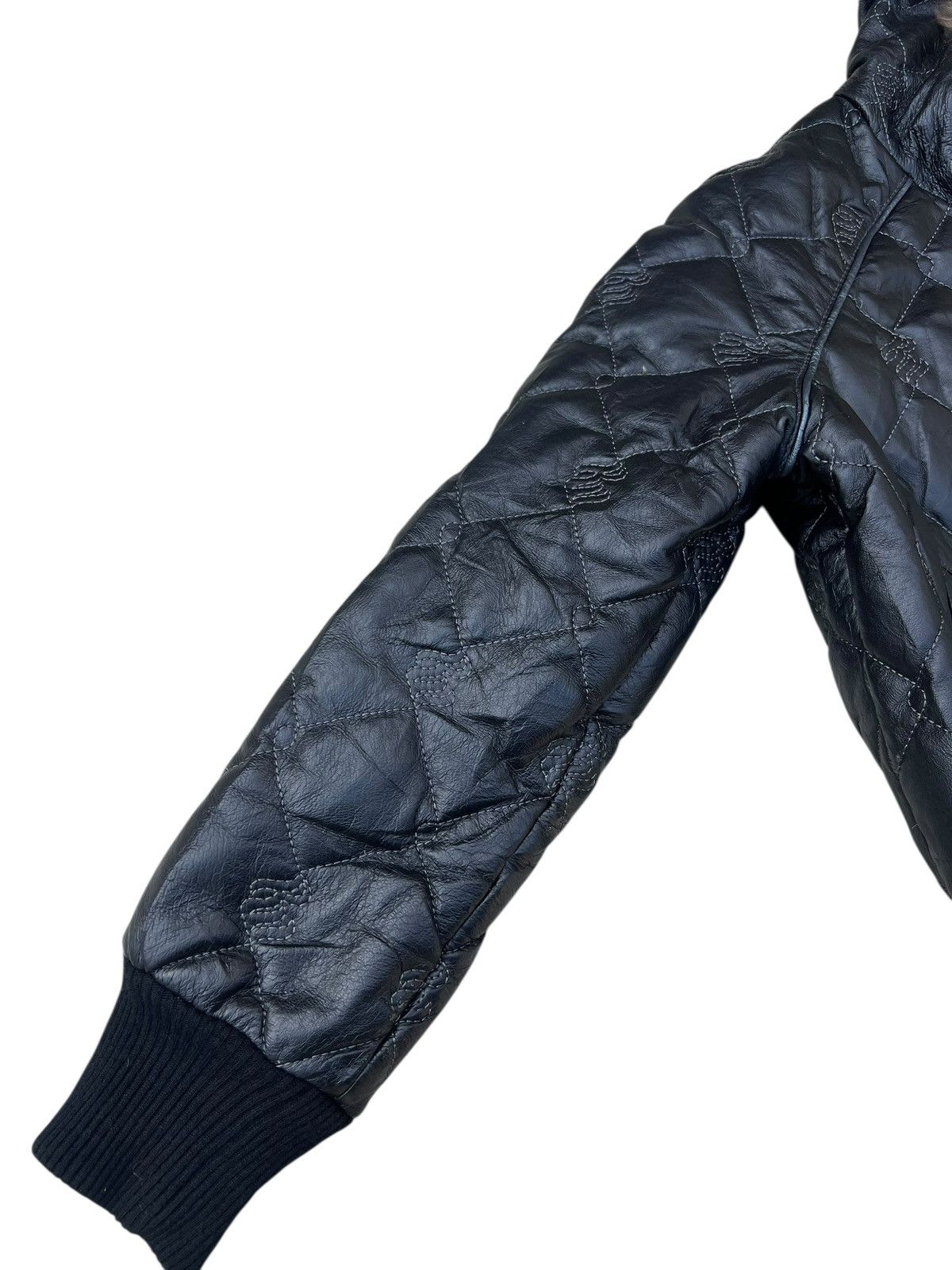 Rocawear Vintage Y2K Rocawear Quilt Crop Down Leather Jacket Real Fur Size US S / EU 44-46 / 1 - 9 Thumbnail