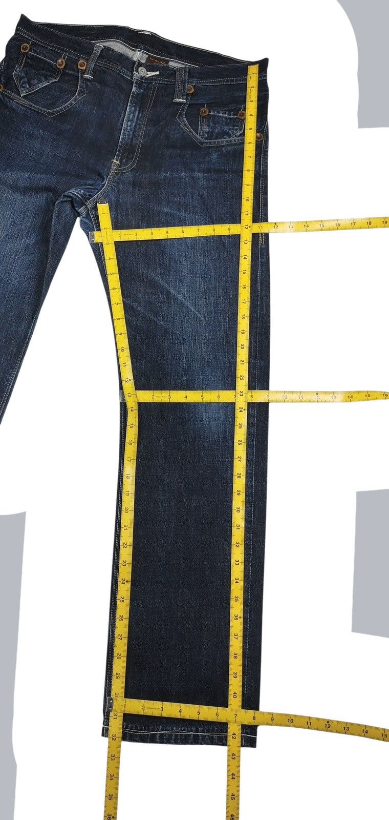 Levi's Vintage Levis 502 Original Riveted Denim Jeans Size US 35 - 12 Thumbnail