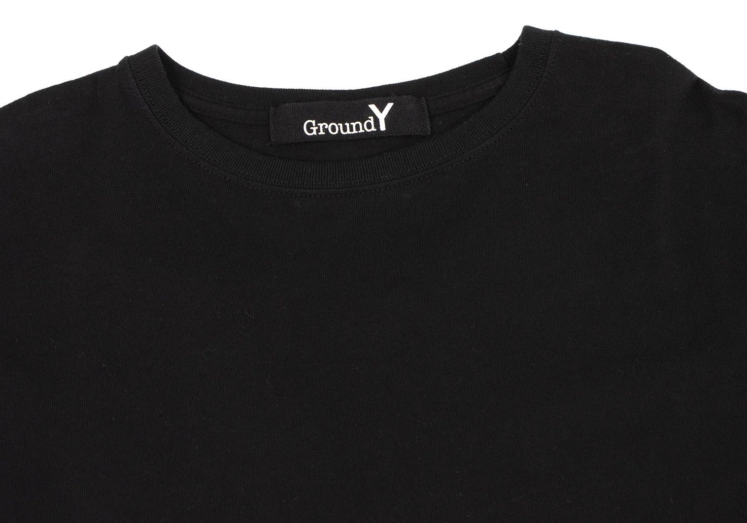 Yohji Yamamoto Tape-Decorated T-Shirt in Black, Size 2 Size US M / EU 48-50 / 2 - 6 Thumbnail