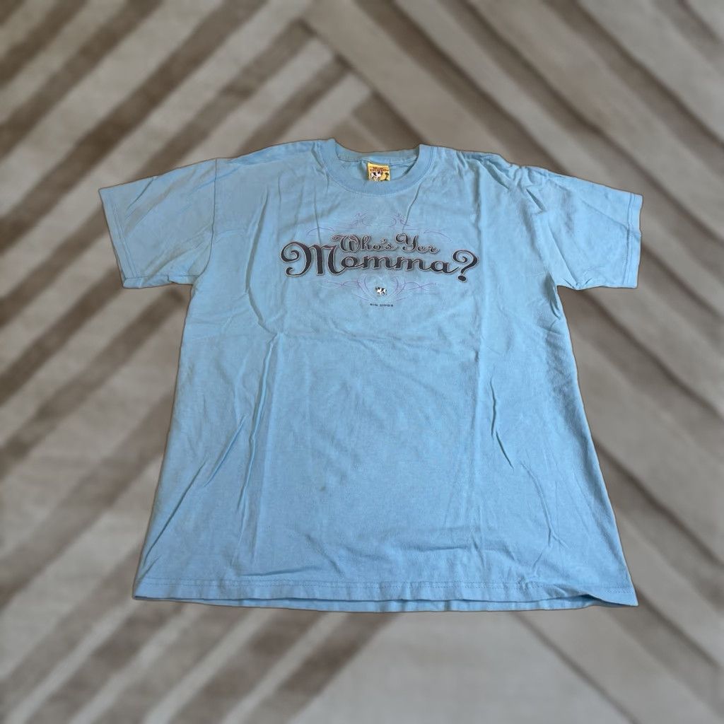 Big Dogs VINTAGE Big Dogs T-Shirt Women S/M Blue Who’s Yer Momma? Tank Top Y2K Graphic Print Short Sleeve Not Applicable? Size S / US 4 / IT 40 - 1 Thumbnail