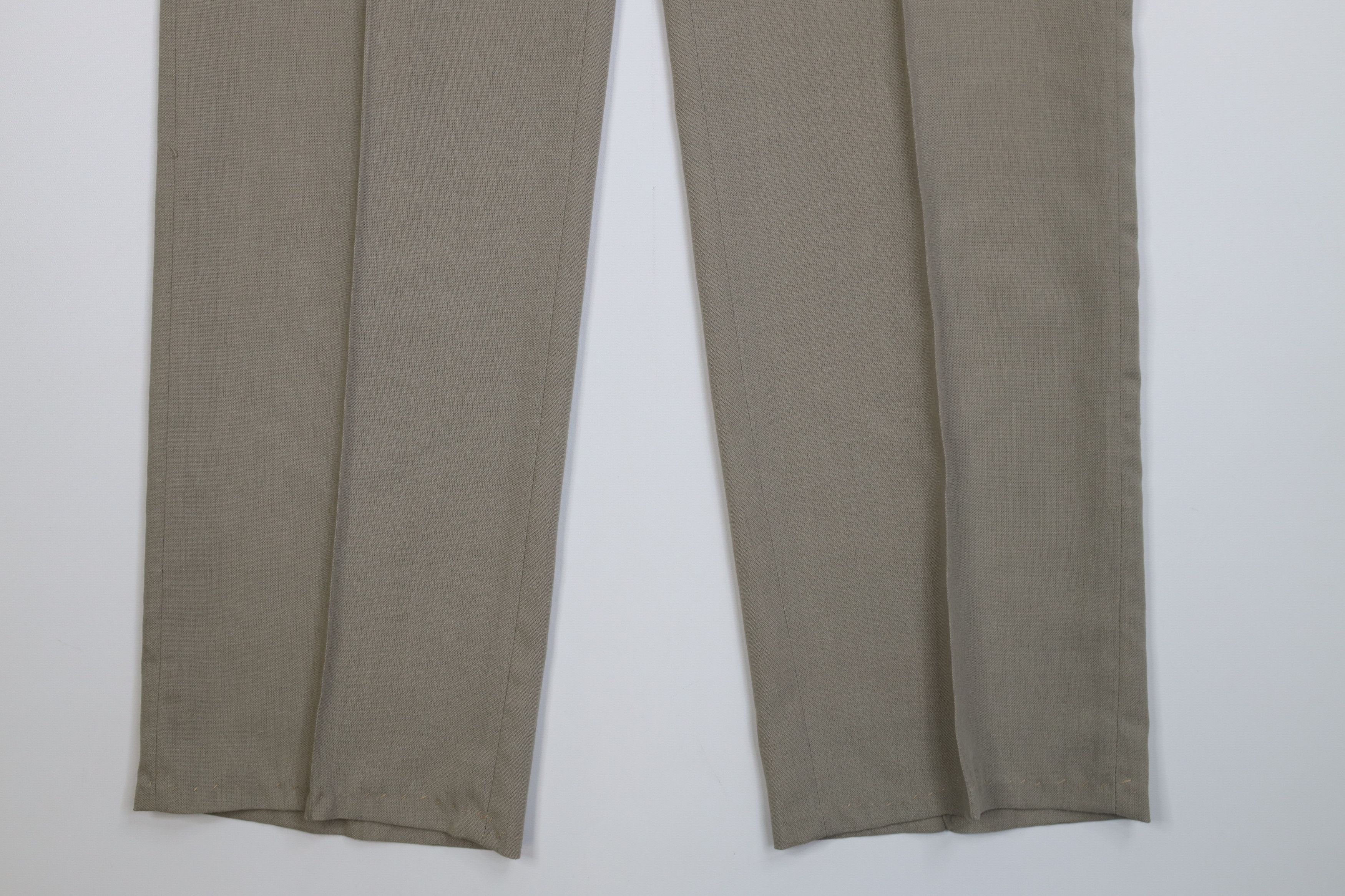 Vintage Vintage 70s Streetwear Wool Blend Knit Wide Leg Chino Pants Size US 36 / EU 52 - 4 Thumbnail