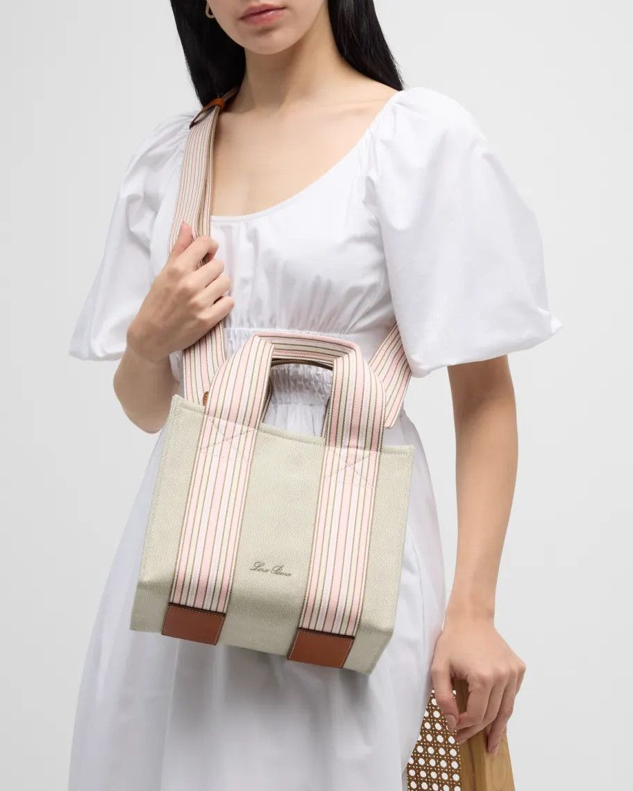 Loro Piana o1srvl11e0924 Size: / OS Mini Tote Bag in Beige/Multicolor Size ONE SIZE - 3 Thumbnail