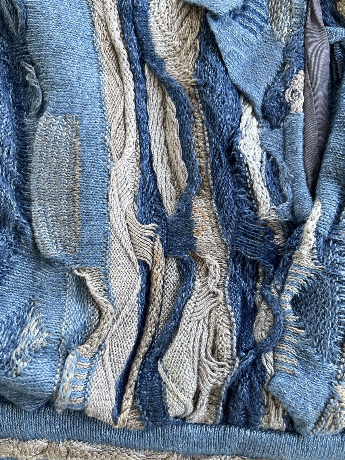 Coogi Vintage Coogi Suede Indigo Dyed Bomber Jacket Size US L / EU 52-54 / 3 - 12 Thumbnail