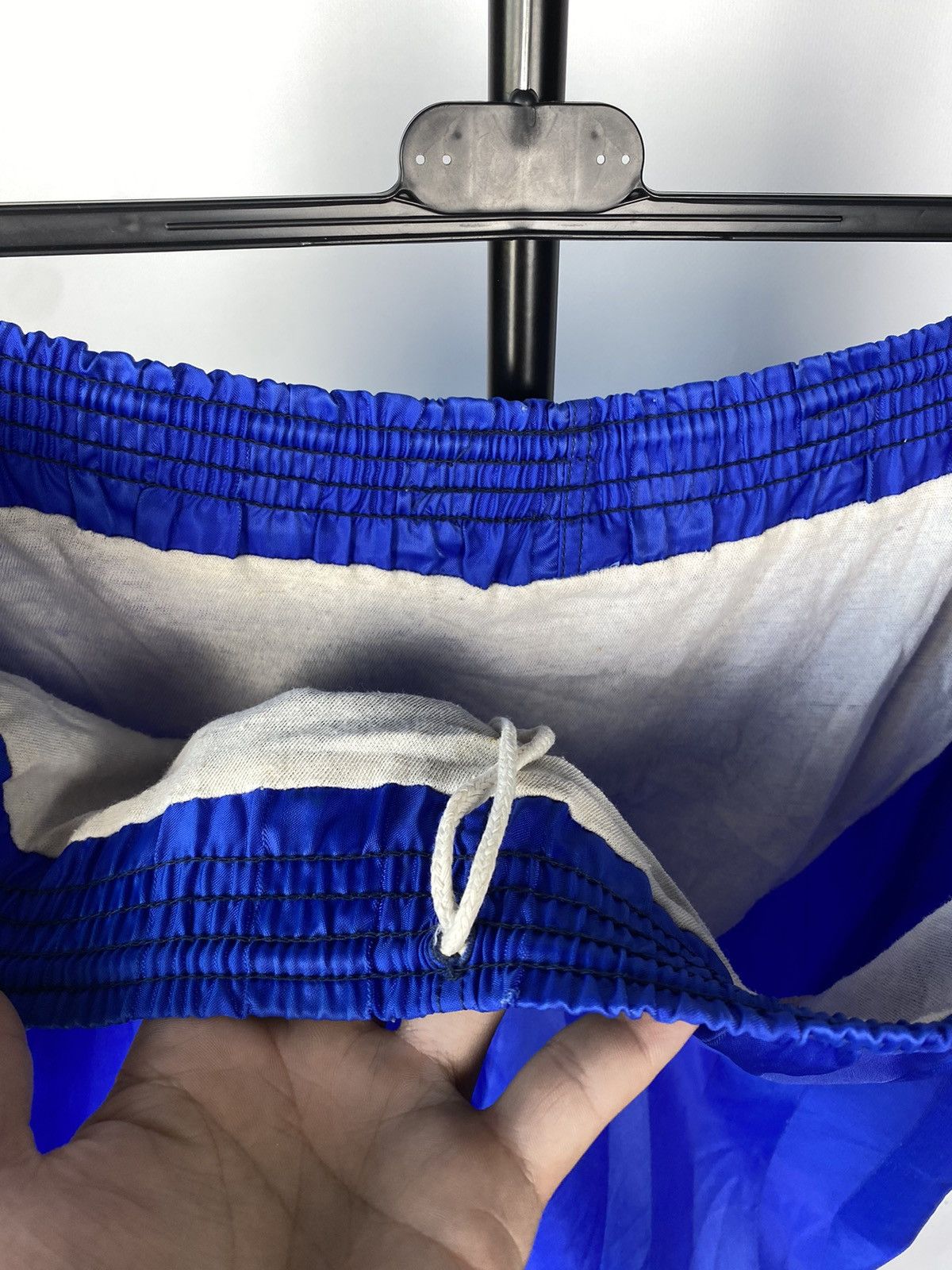 Adidas × Vintage Vintage Adidas Blue West Germany Shorts 80s Football Soccer Size US 38 / EU 54 - 15 Thumbnail