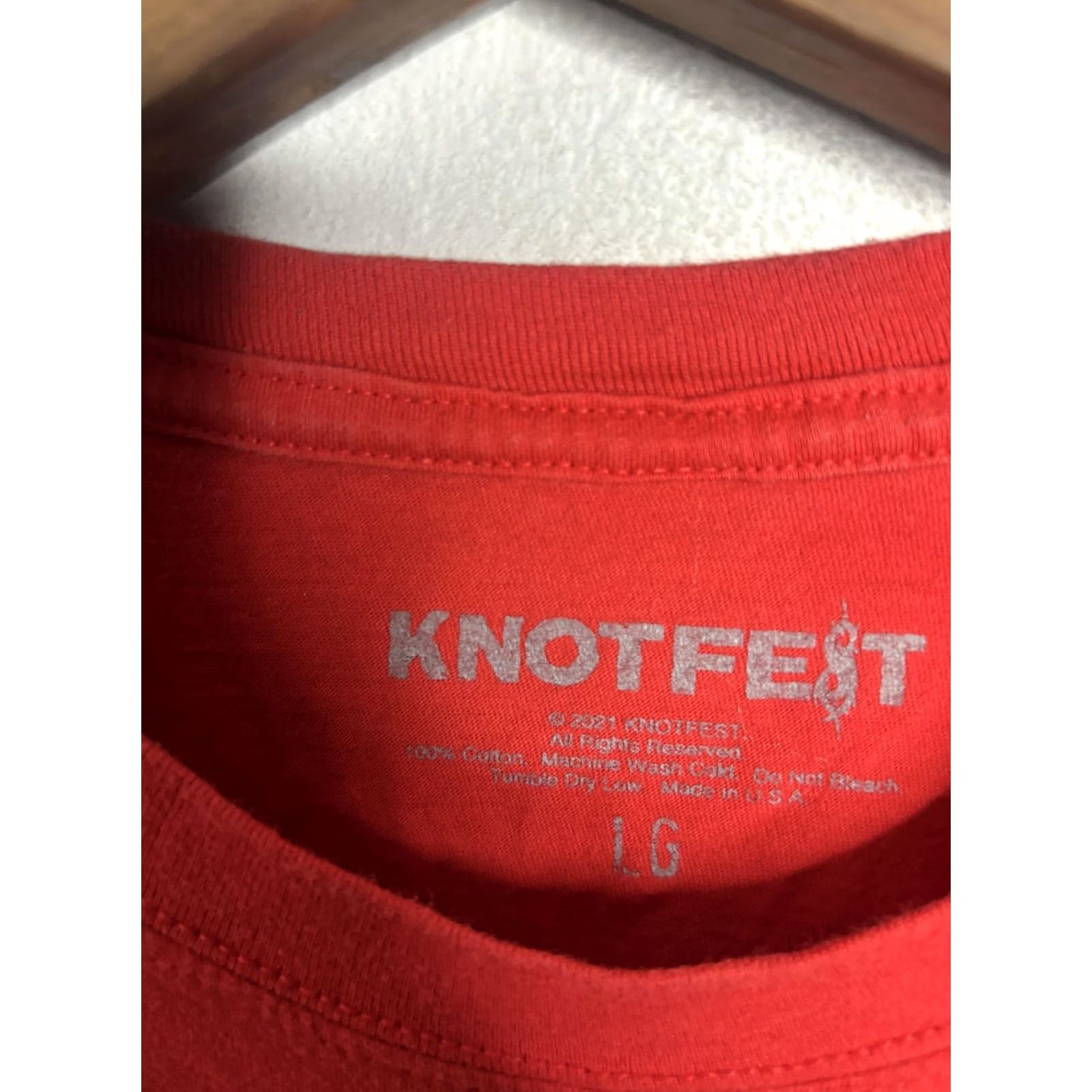 Vintage Knotfest Shirt Mens Large Red Graphic Print Festival Slipknot Concert Band 2021 Size US L / EU 52-54 / 3 - 3 Thumbnail