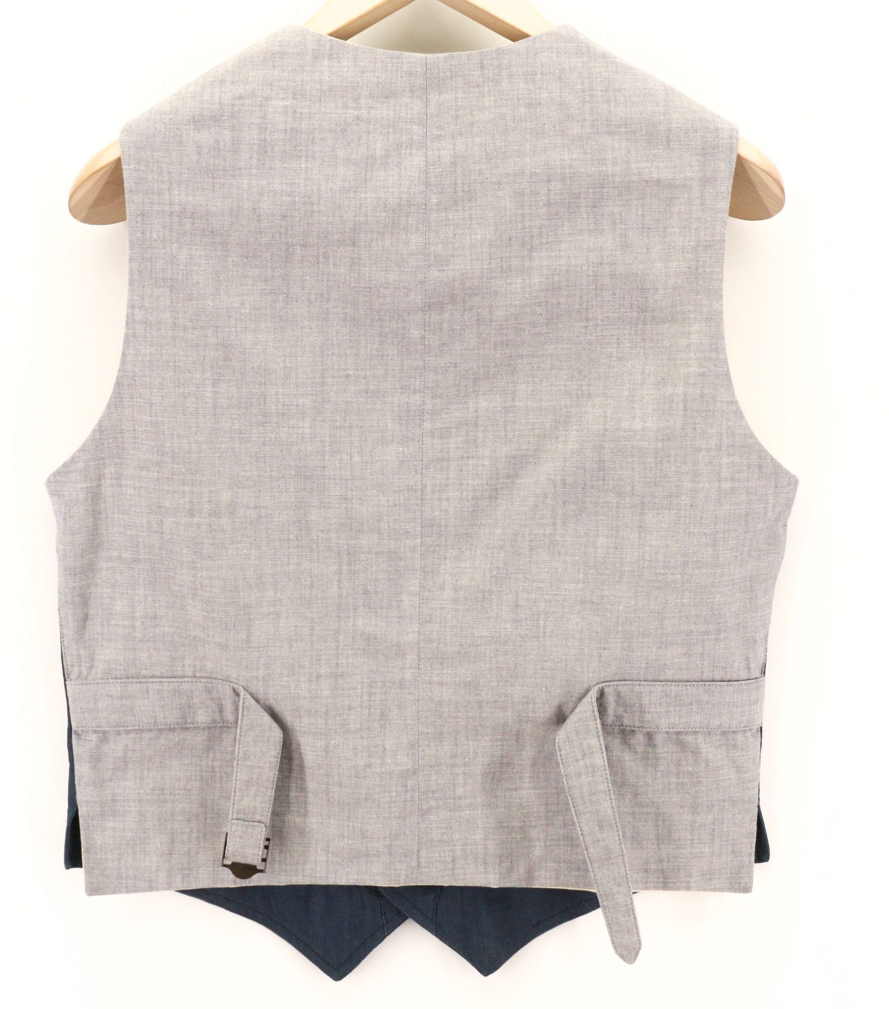 Nudie Jeans M Organic Cotton Patch Pockets Logo Blue Vest 80722 Size US M / EU 48-50 / 2 - 2 Thumbnail