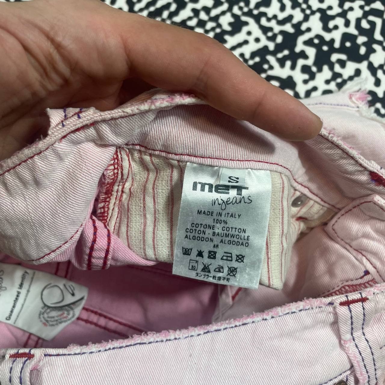 Japanese Brand Vintage Y2K MET Japanese Style Retro Sexy Pink Mini Skirt Size 26" / US 2 / IT 38 - 12 Thumbnail