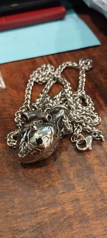 Jewelry Steel Heart Necklace Size ONE SIZE - 7 Thumbnail