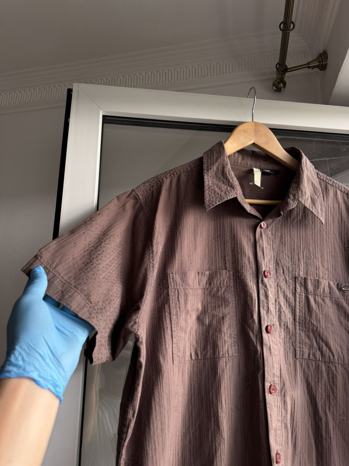 Oakley Oakley Vintage Brown Shirt Monogram Size US M / EU 48-50 / 2 - 5 Thumbnail