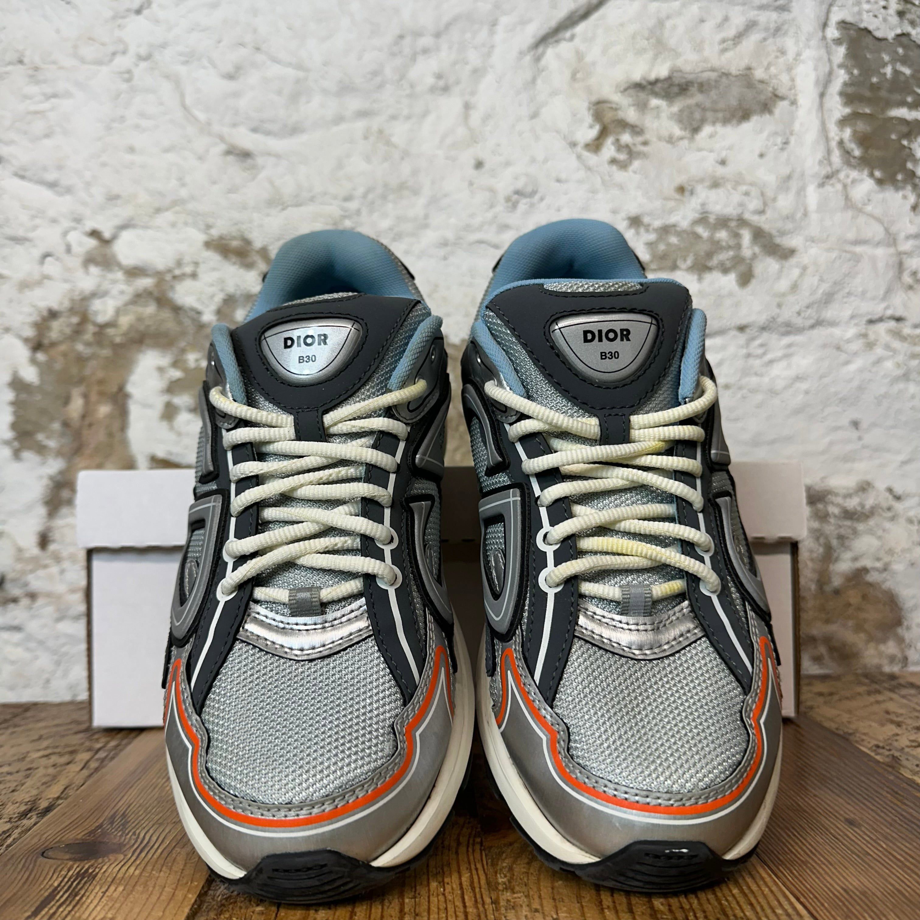 Dior Dior B30 Blue Grey Silver Black Sneaker Sz 8 (41) Size US 8 / EU 41 - 3 Thumbnail