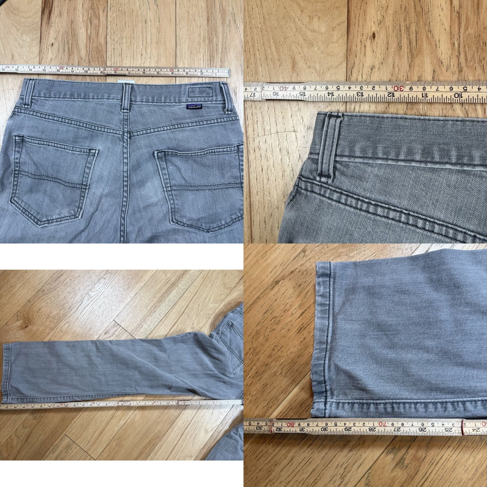 Patagonia VINTAGE Patagonia Jeans Grey Mens 30x30 Straight Distressed Inseam 30 Jeans Mens Straight Leg Distress Grey 30x30 Size US 30 / EU 46 - 8 Thumbnail