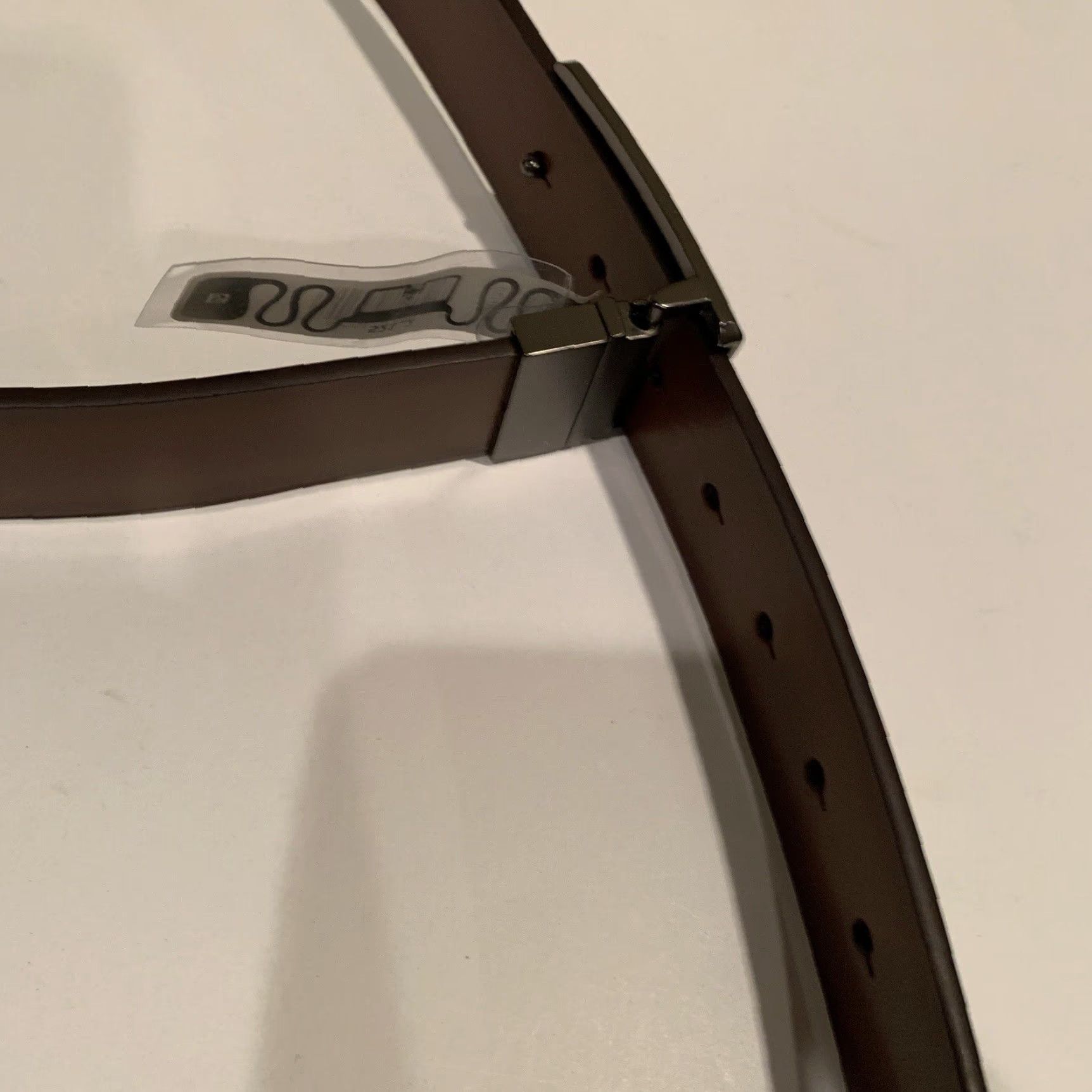 Perry Ellis Perry Ellis Men's Reversible Dress Belt - Brown - Size 34 - Classic Leather Buckle Size 34 - 4 Thumbnail