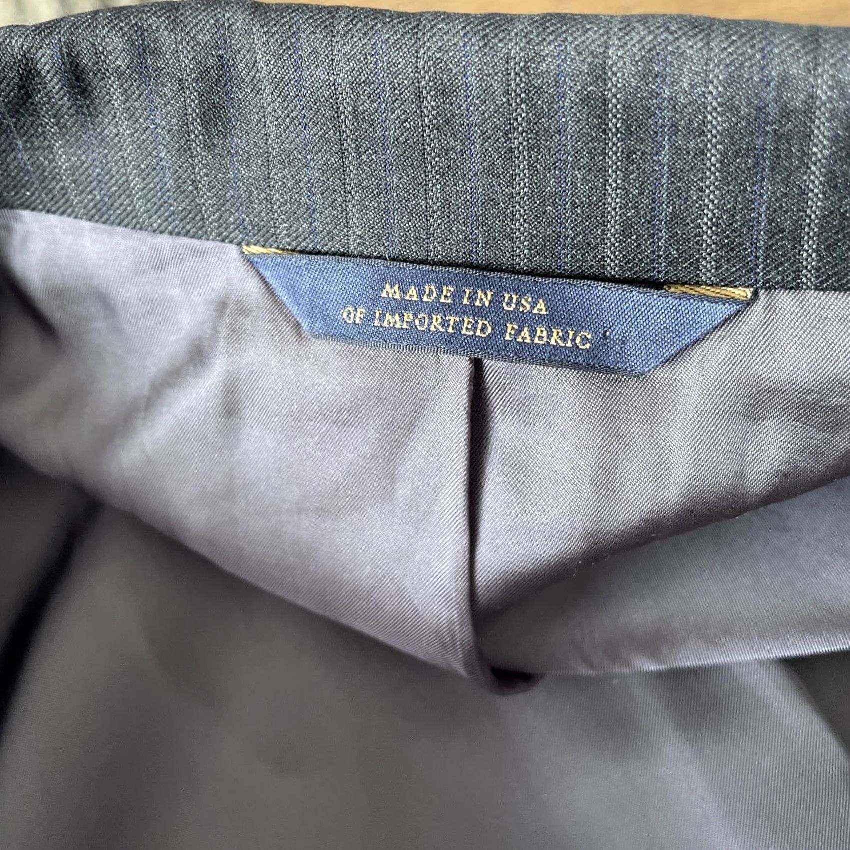 Brooks Brothers Brooks Brothers Sport Coat Gray 44L Wool Pinstripe Single-Breasted Two-Button Classic Dress Coat jacket Men Size US S / EU 44-46 / 1 - 6 Thumbnail