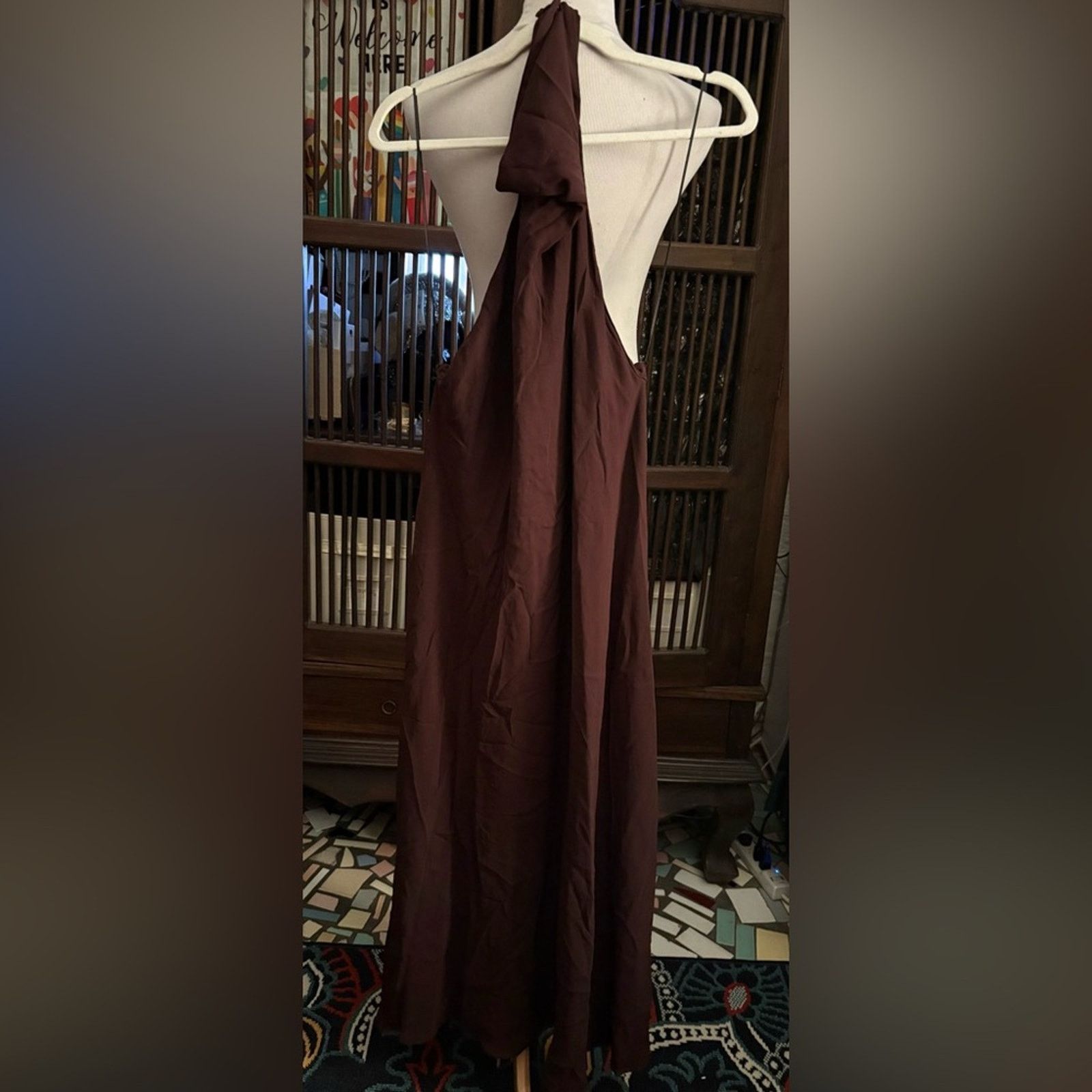 Zara Nwt- FLOWING MIDI ZW COLLECTION HALTER DRESS -M Size M / US 6-8 / IT 42-44 - 4 Thumbnail