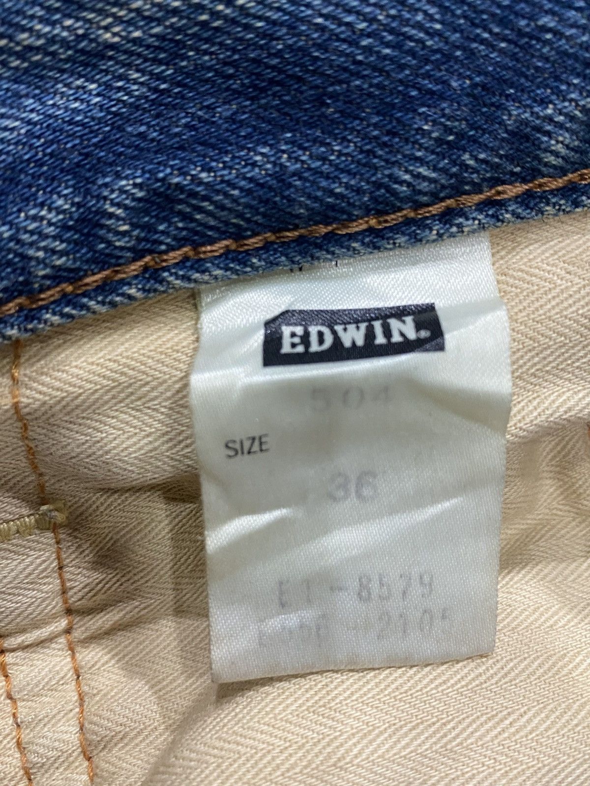Edwin Vintage EDWIN Distressed Blue Jeans Size US 39 - 15 Thumbnail