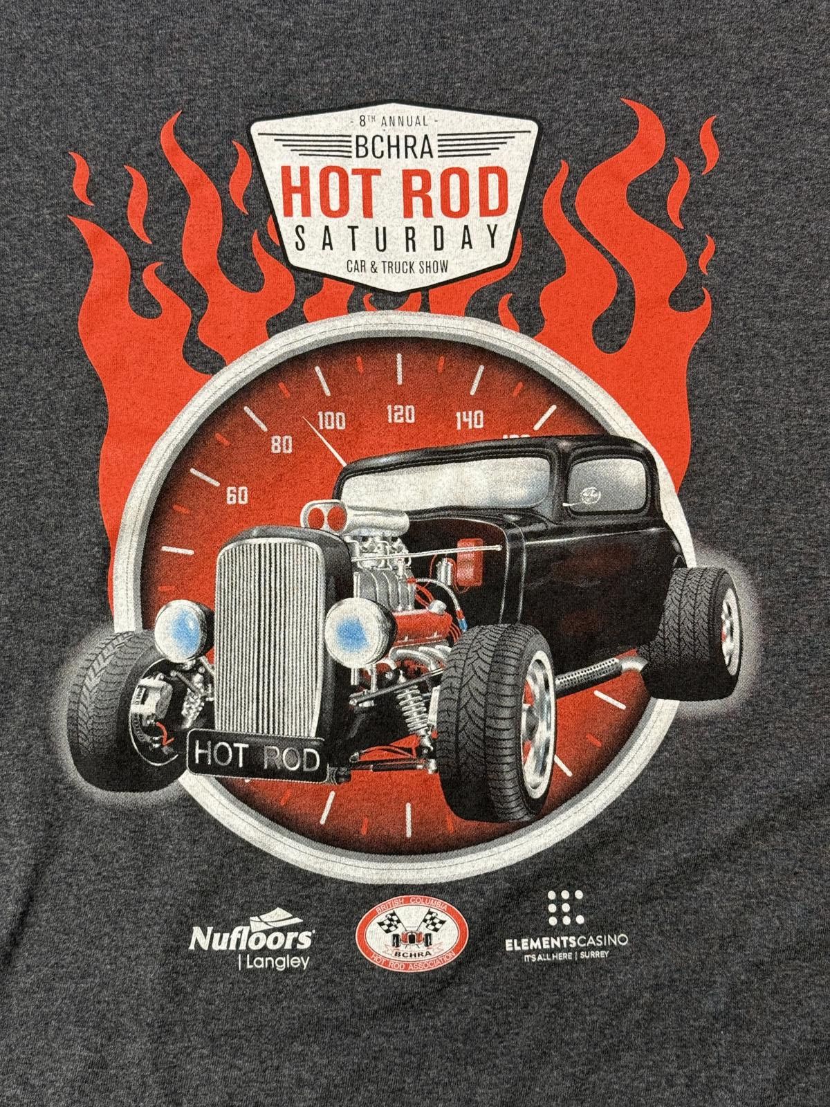 Designer Hot Rod Flames Car Show T-shirt BCHRA Since 1957 Tee XL Size US XL / EU 56 / 4 - 5 Thumbnail