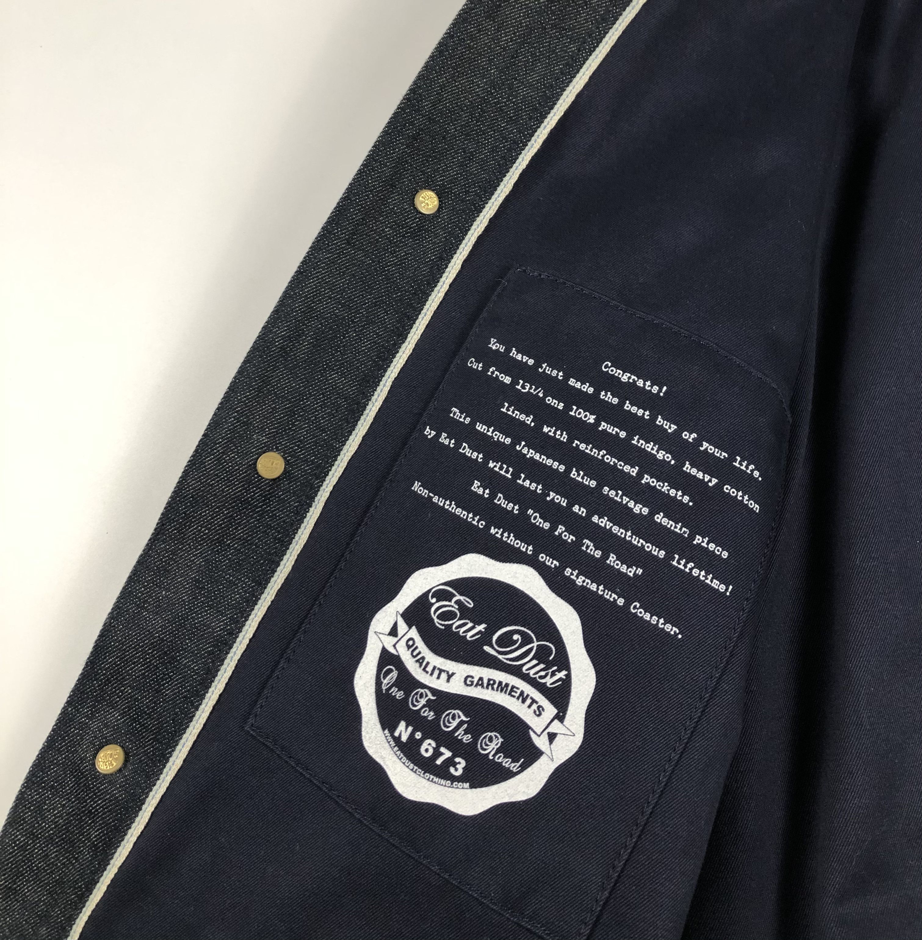 Eat Dust Eat Dust 673 Chore Japanese Blue Selvedge Denim Jacket Size US M / EU 48-50 / 2 - 8 Thumbnail