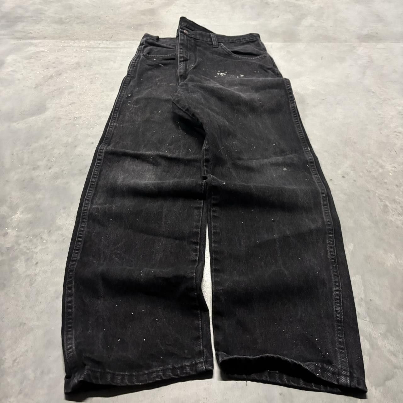 Japanese Brand × Vintage Crazy Vintage Y2K/2000s Grunge Black Skater Denim Jeans! Size US 36 / EU 52 - 3 Thumbnail