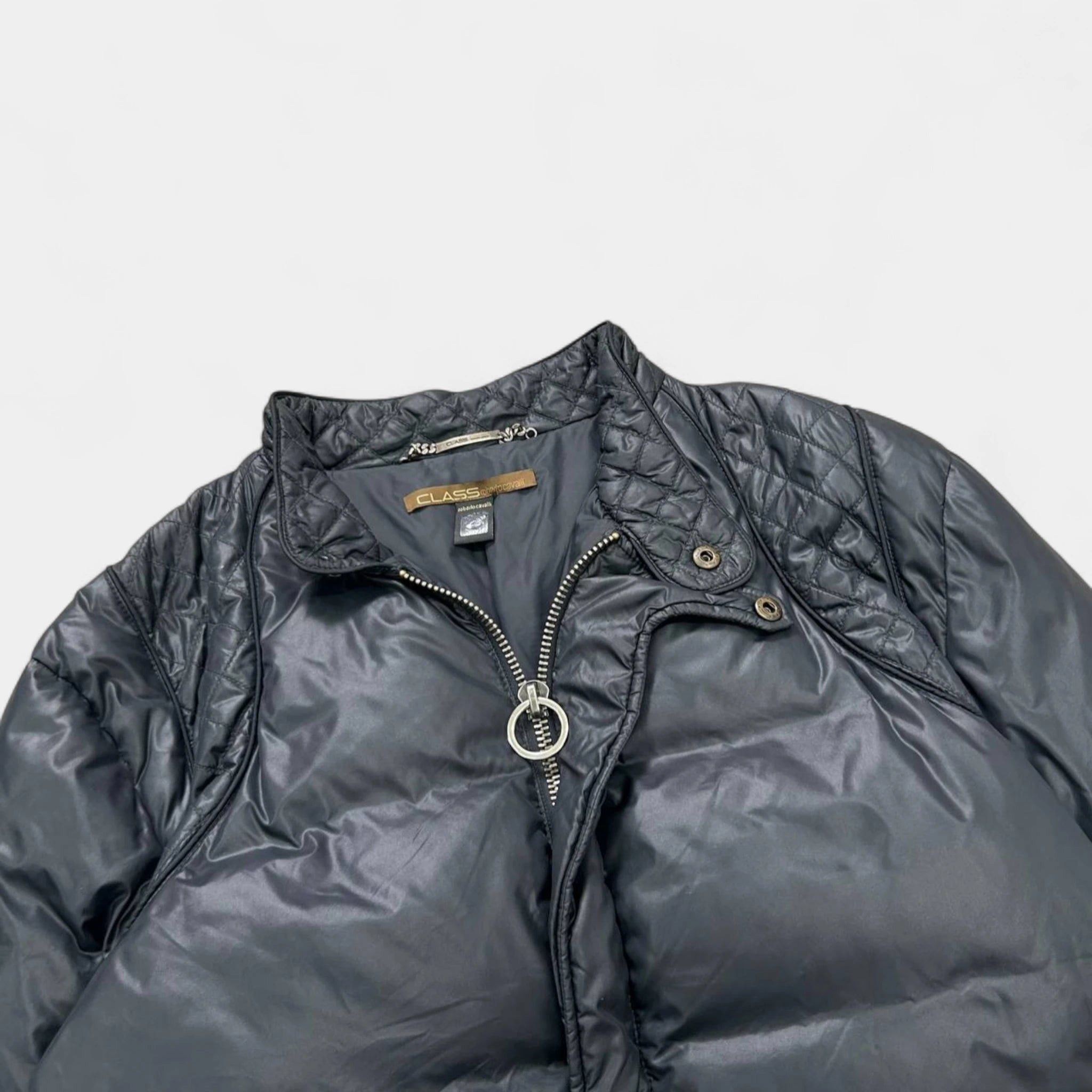 Roberto Cavalli Cavalli Class 2000's Quilted Navy Jacket Size US M / EU 48-50 / 2 - 3 Thumbnail