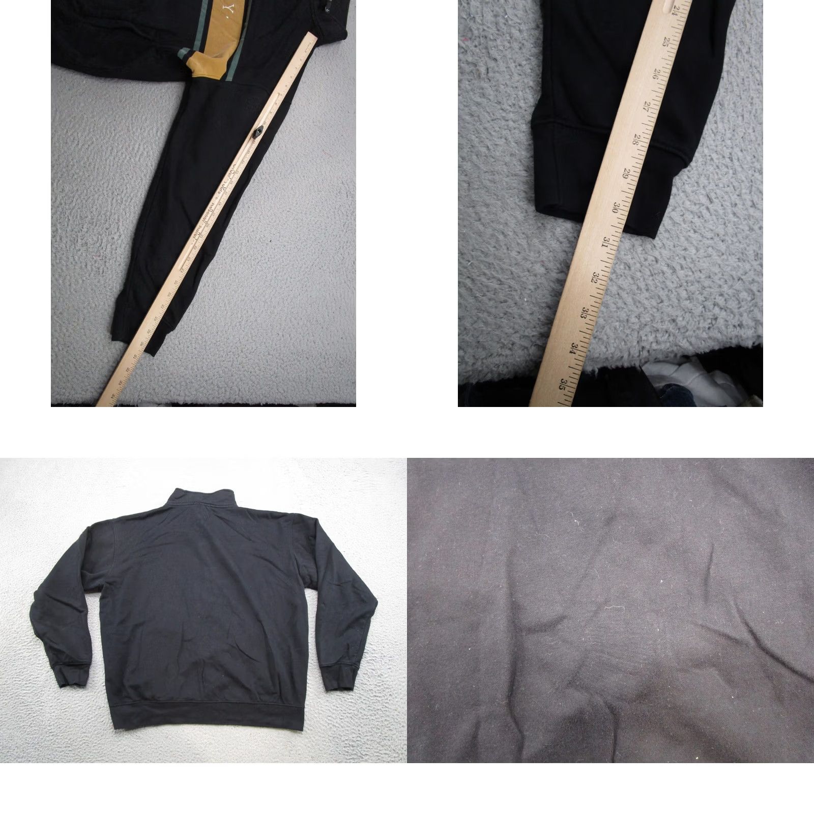 Obey OBEY Mens Sweatshirt Pullover 1/4 Zip Crew neck Long Sleeve Multicolor Fleece Cotton Embroidered Striped Size L Sports Style Mens Size US L / EU 52-54 / 3 - 8 Thumbnail