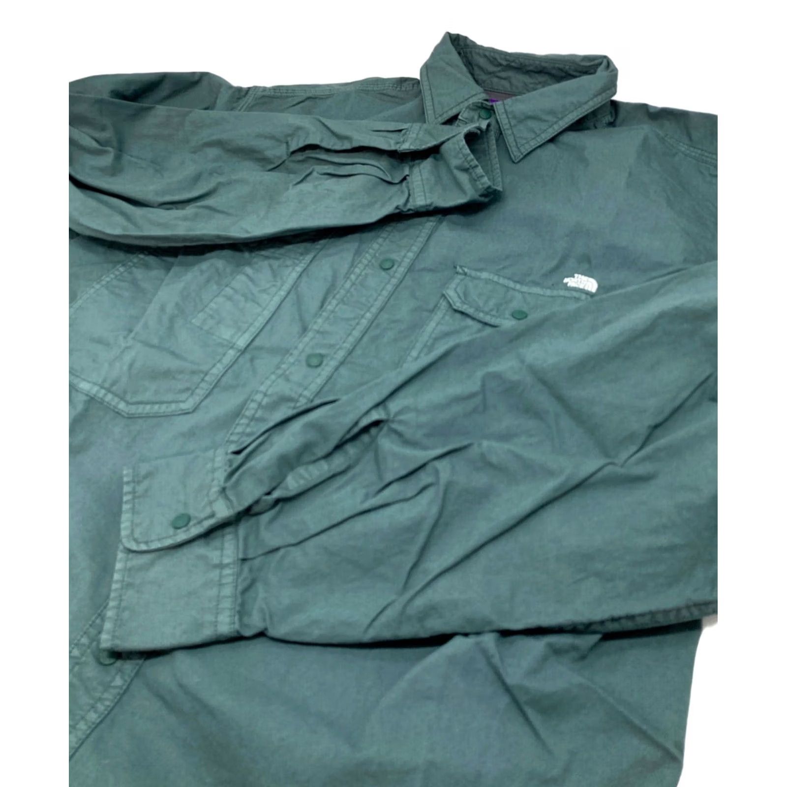 The North Face Purple Label THE NORTH FACE PURPLE LABEL Work Shirt Size M Green Twill Button-Up Casual Long Sleeve Men Size US M / EU 48-50 / 2 - 5 Thumbnail