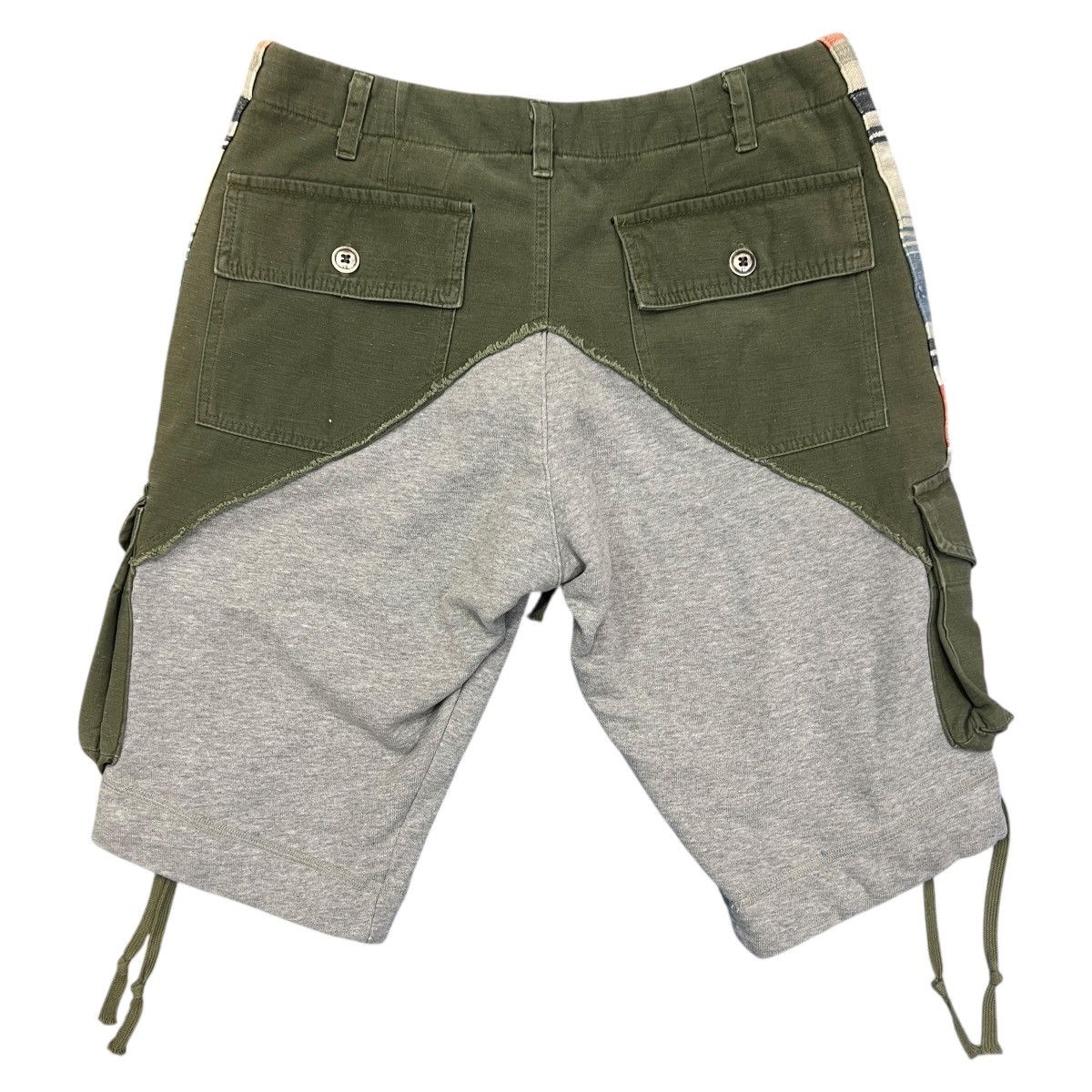 Greg Lauren Greg Lauren 2020 Baker Fleece 50/50 Hybrid Tent Shorts Size US 30 / EU 46 - 5 Thumbnail