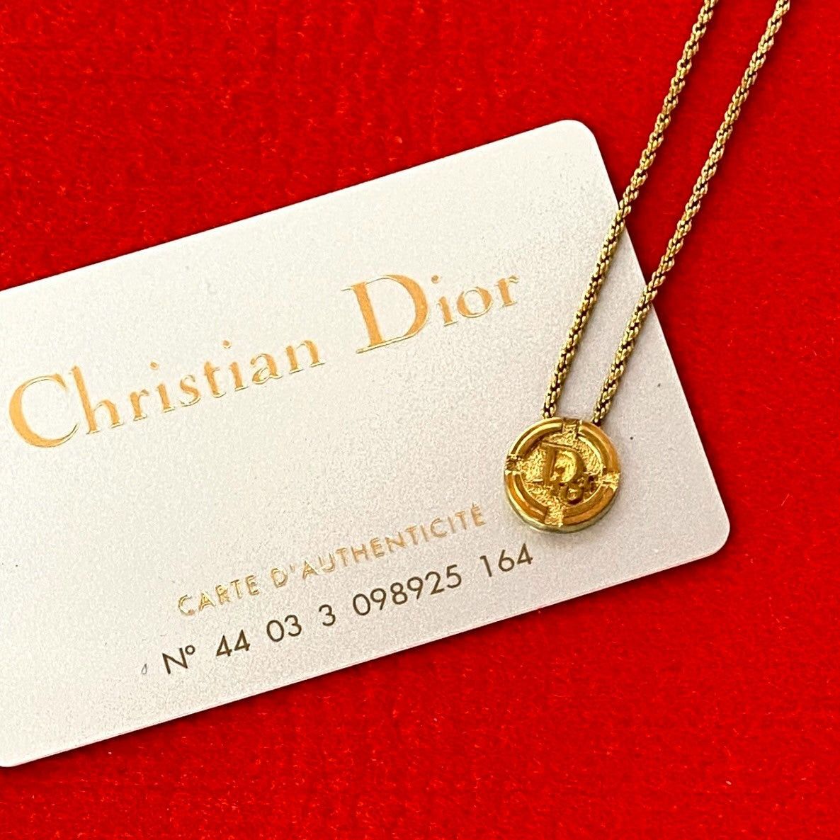 Dior Dior Necklace Gold Plated Size ONE SIZE - 1 Thumbnail